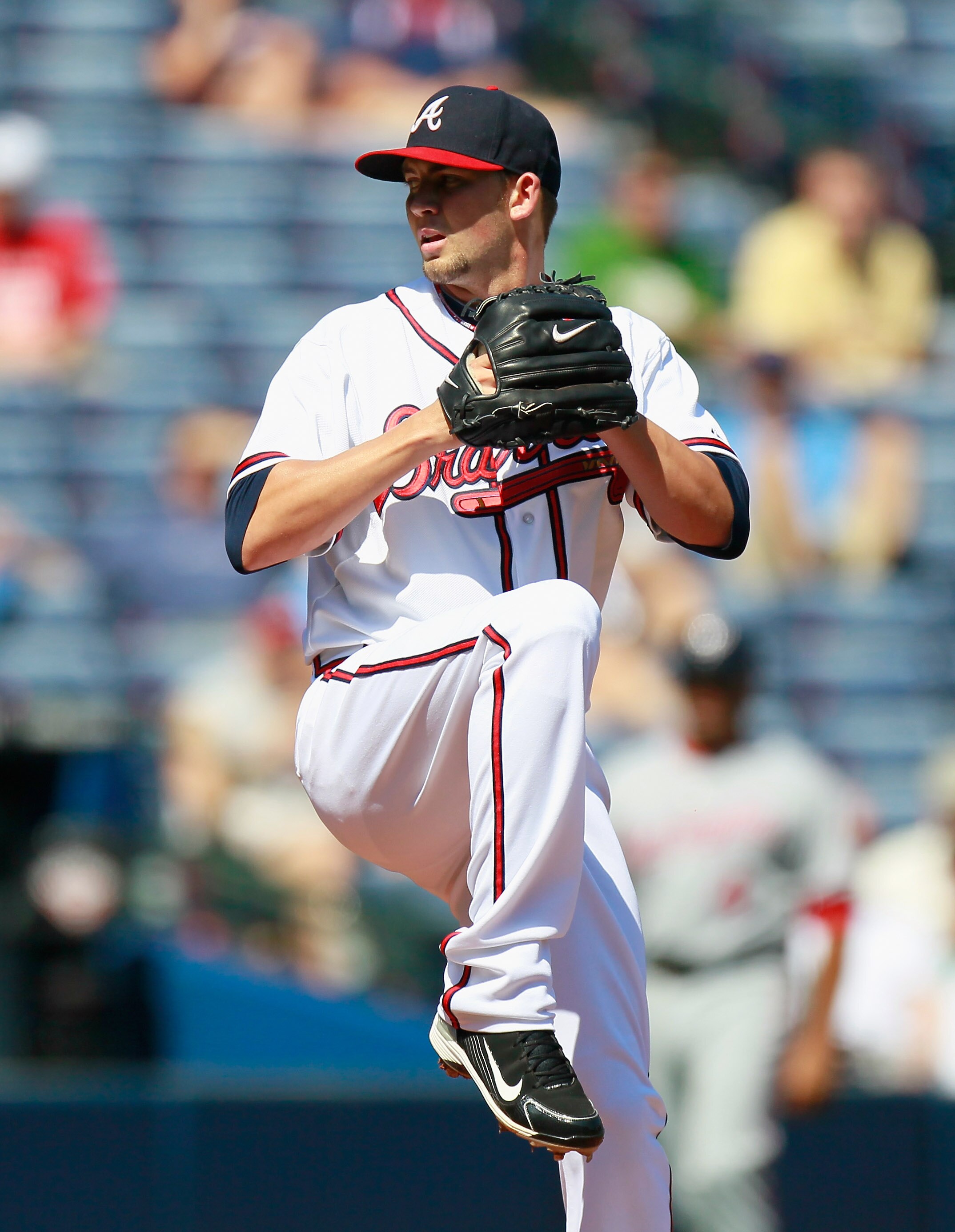 ATLANTA - SEPTEMBER 15:  Pitcher Mike Minor #56 of the Atlanta Braves against the Washington Nationals at Turner Field on September 15, 2010 in Atlanta, Georgia.  (Photo by Kevin C. Cox/Getty Images)