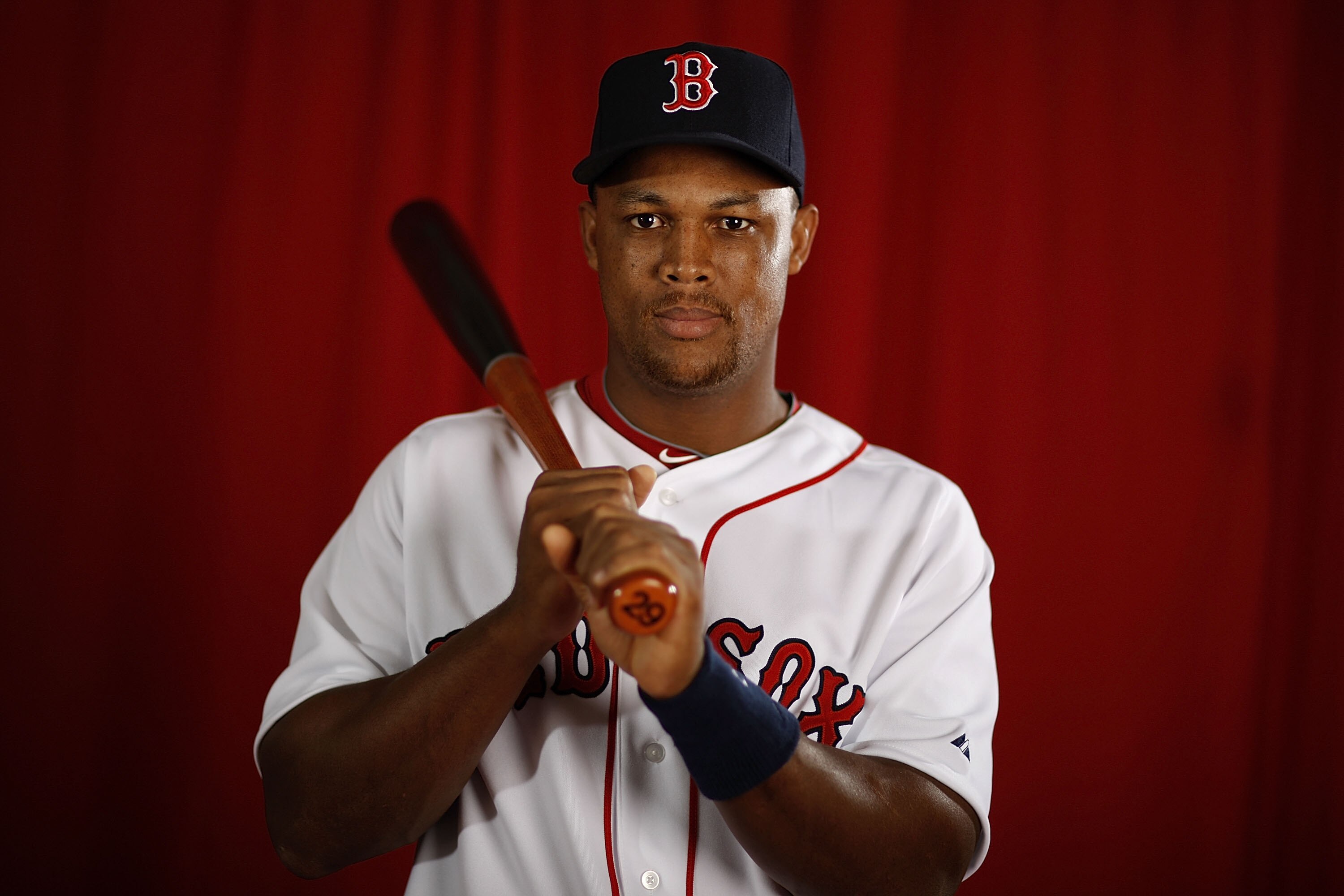 FT. MYERS, FL - FEBRUARY 28:  Adrian Beltre #29 of the Boston Red Sox poses during photo day at the Boston Red Sox Spring Training practice facility on February 28, 2010 in Ft. Myers, Florida.  (Photo by Gregory Shamus/Getty Images)