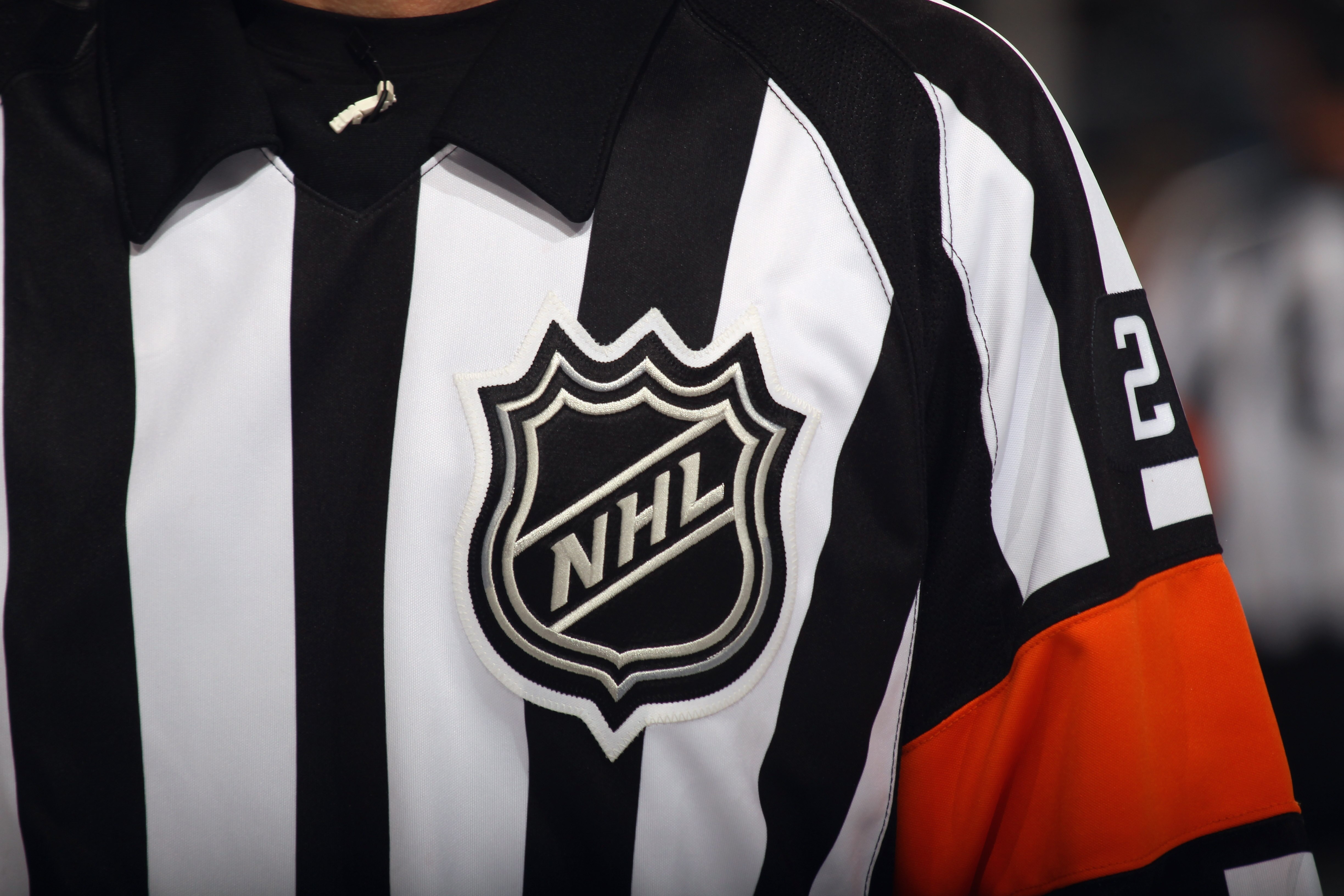 BUFFALO, NY - NOVEMBER 03: A close up view referees uniform photographed during the game between the Boston Bruins and the Buffalo Sabres at the HSBC Arena on November 3, 2010 in Buffalo, New York. The Bruins defeated the Sabres 5-2.  (Photo by Bruce Benn