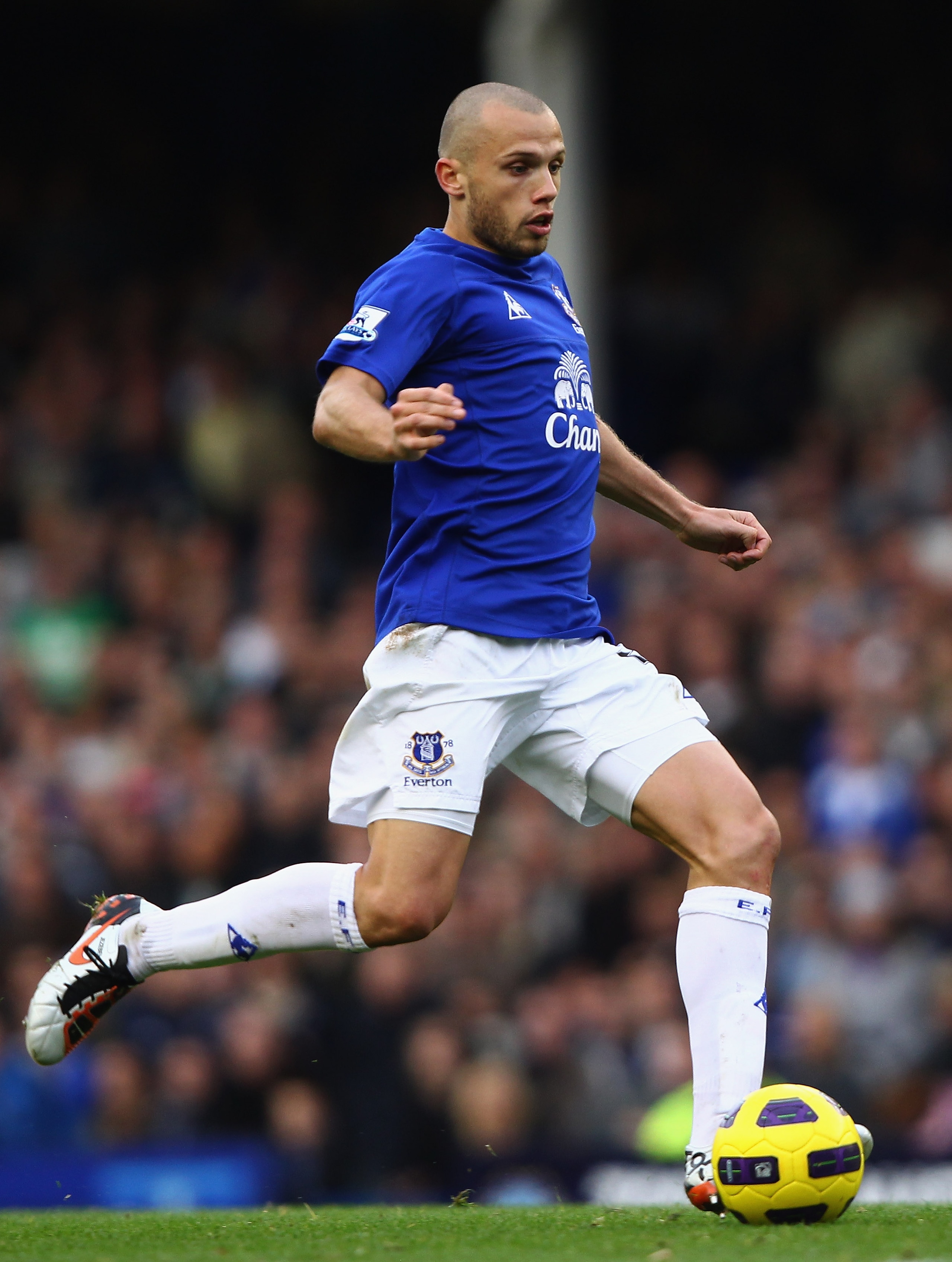 LIVERPOOL, ENGLAND - OCTOBER 30: John Heitinga of Everton in action during the Barclays Premier League match between Everton and Stoke City at Goodison Park on October 30, 2010 in Liverpool, England. (Photo by Clive Brunskill/Getty Images) LIVERPOOL, ENGLAND - OCTOBER 30: John Heitinga of Everton in action during the Barclays Premier League match between Everton and Stoke City at Goodison Park on October 30, 2010 in Liverpool, England. (Photo by Clive Brunskill/Getty Images)