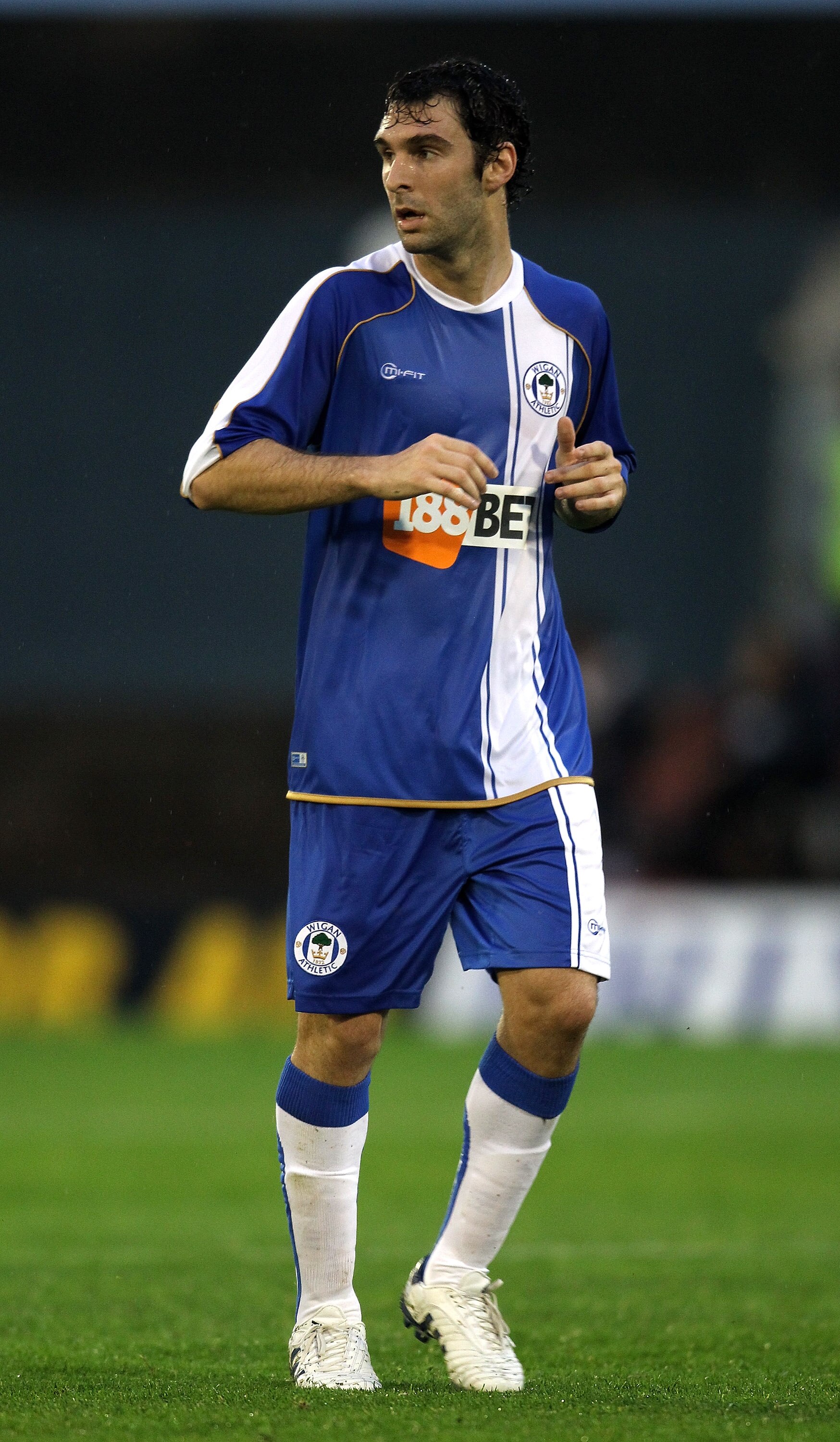 OLDHAM, ENGLAND - JULY 20:  Mauro Boselli of Wigan looks on during the pre season friendly match between Oldham Athletic and Wigan Athletic at Boundary Park on July 20, 2010 in Oldham, England.  (Photo by David Rogers/Getty Images)
