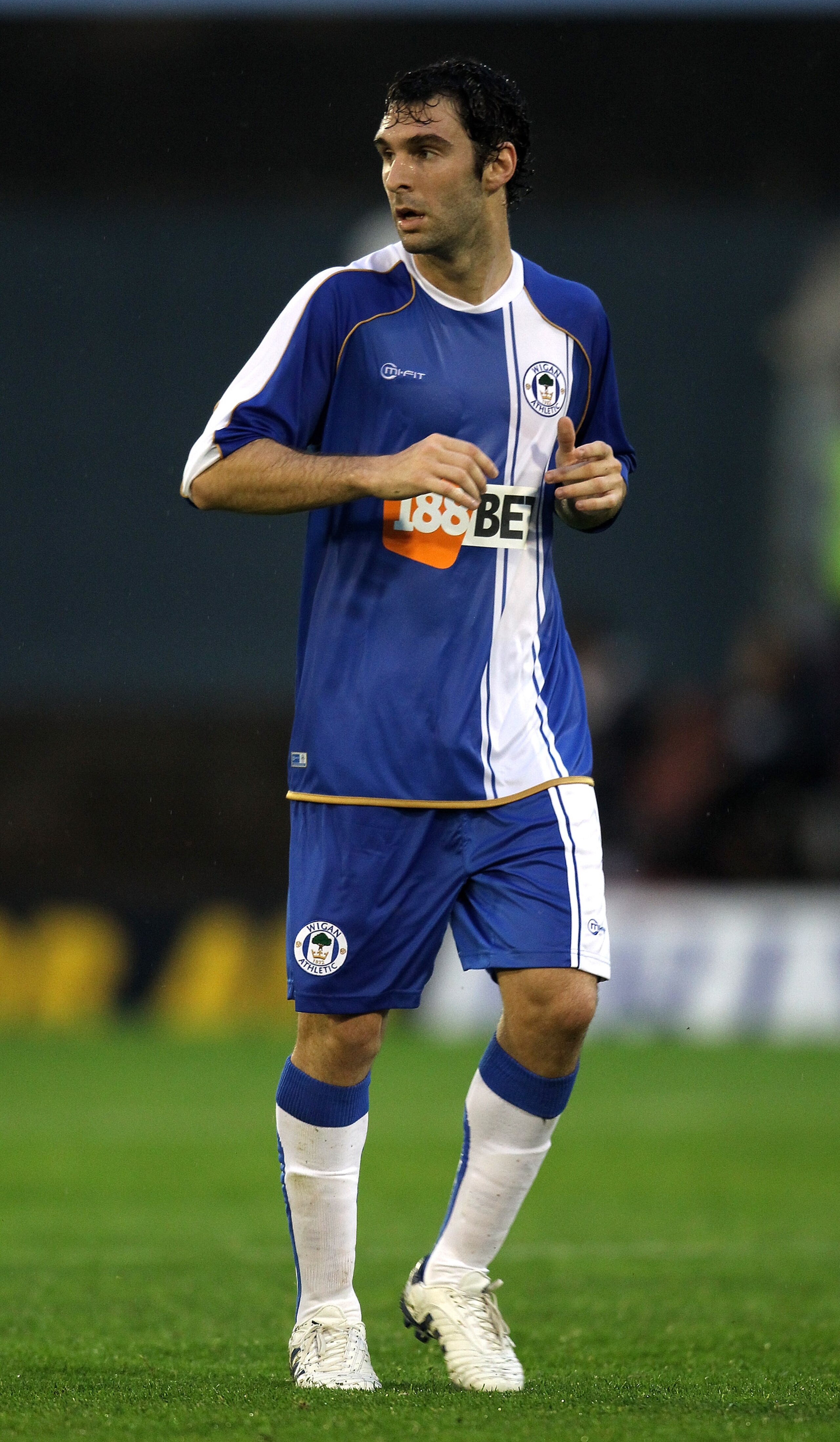 OLDHAM, ENGLAND - JULY 20:  Mauro Boselli of Wigan looks on during the pre season friendly match between Oldham Athletic and Wigan Athletic at Boundary Park on July 20, 2010 in Oldham, England.  (Photo by David Rogers/Getty Images)