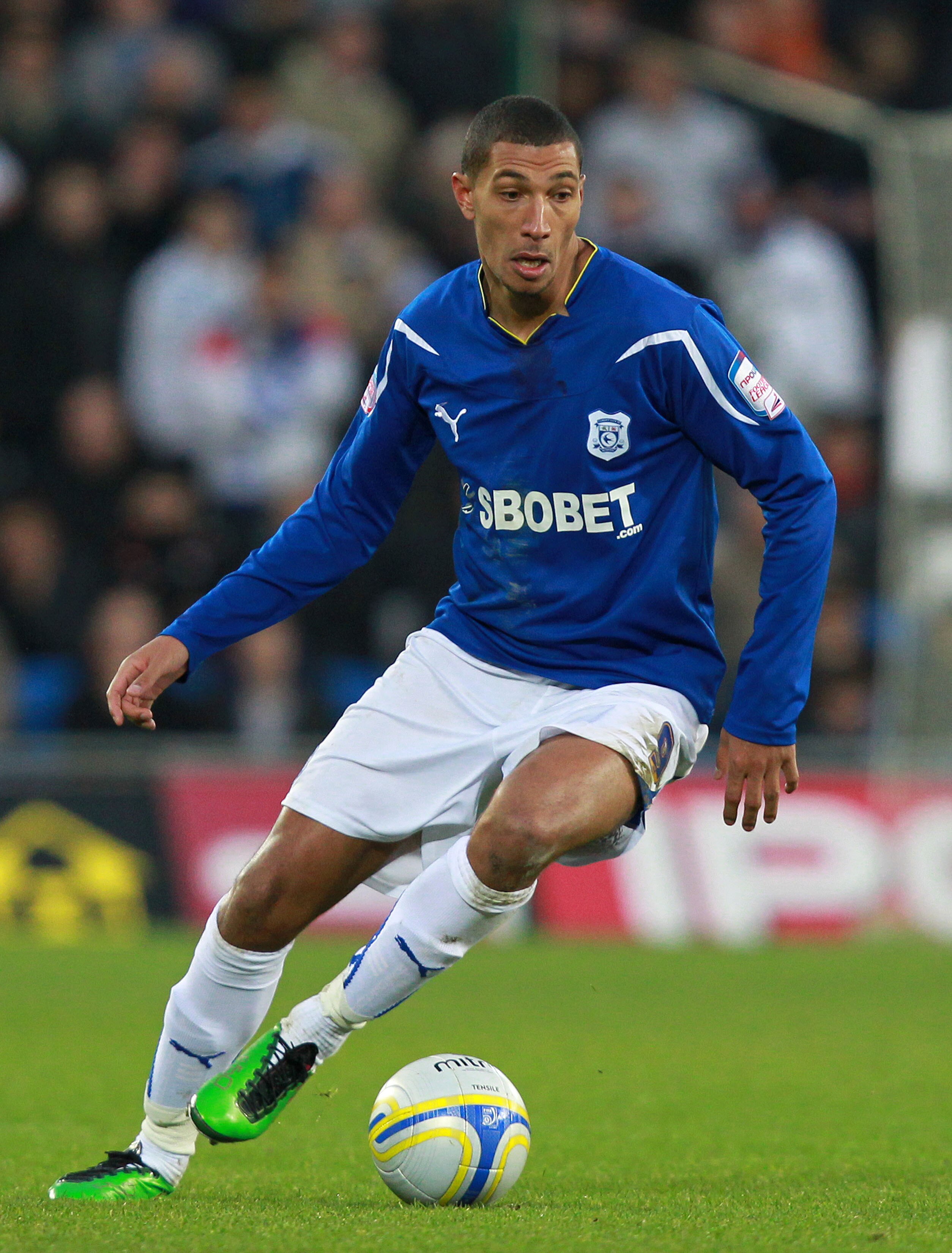 CARDIFF, WALES - NOVEMBER 20 :   Jay Bothroyd of Cardiff City in action during the npower Championship match between Cardiff City and Nottingham Forest at Cardiff City Stadium on November 20, 2010 in Cardiff, Wales.  (Photo by Jan Kruger/Getty Images)