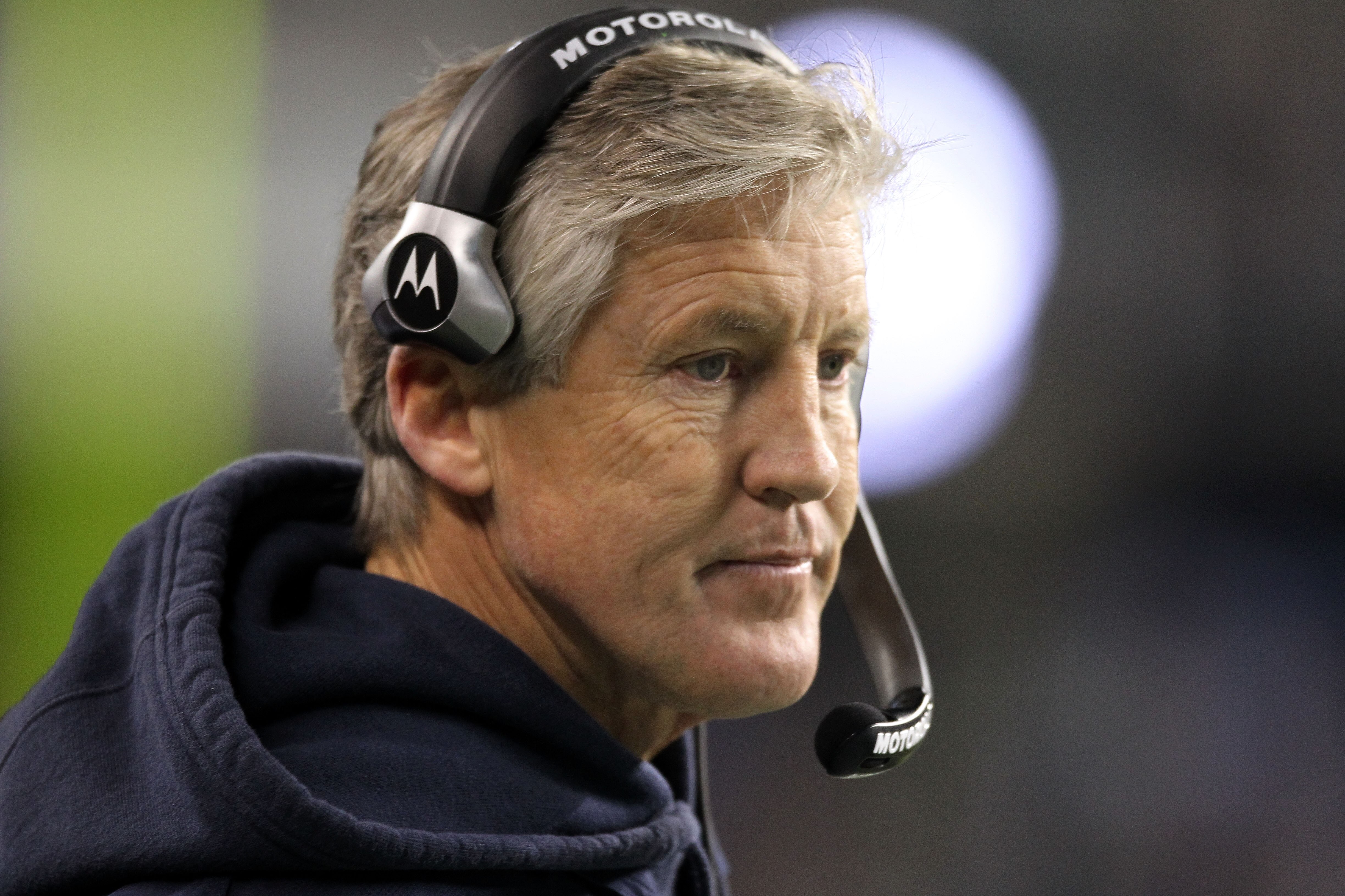 SEATTLE, WA - JANUARY 02:  Head coach Pete Carroll of the Seattle Seahawks stands on the field during their game against the St. Louis Rams at Qwest Field on January 2, 2011 in Seattle, Washington.  (Photo by Otto Greule Jr/Getty Images)
