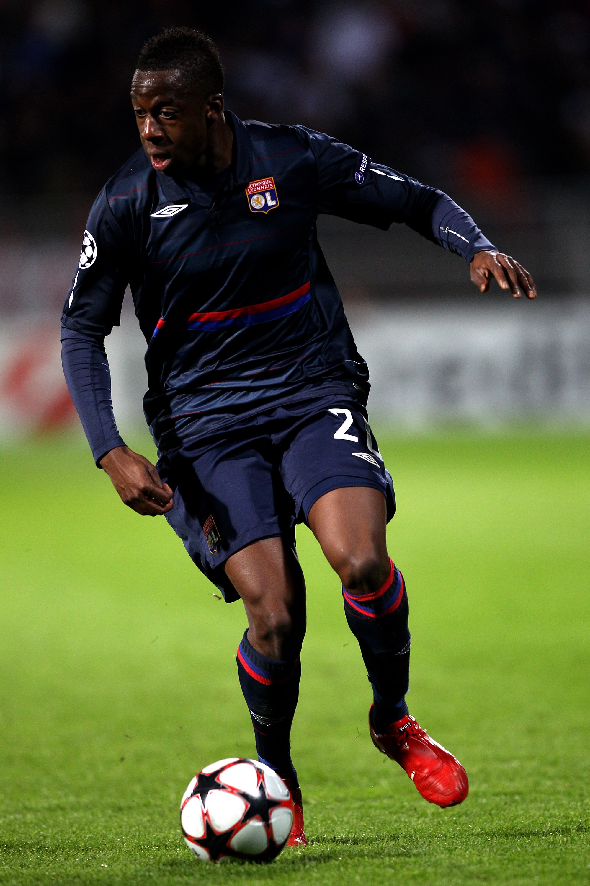LYON, FRANCE - MARCH 30:  Aly Cissokho of Lyon during the Lyon v Bordeaux UEFA Champions League quarter-final 1st leg match at the Stade de Gerland on March 30, 2010 in Lyon, France.  (Photo by Michael Steele/Getty Images)