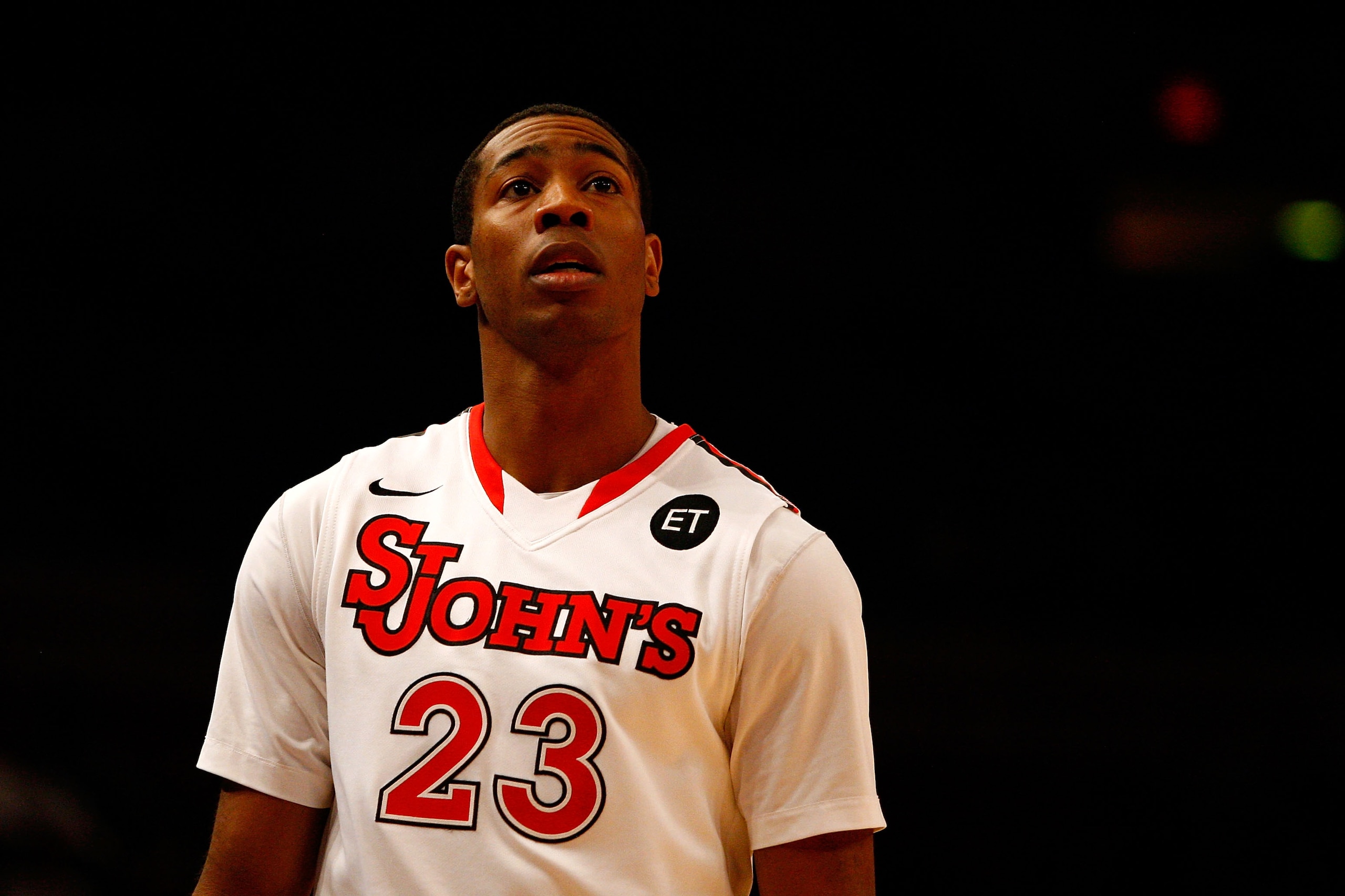 NEW YORK, NY - DECEMBER 20:  Paris Horne #23 of the St. John's Red Storm looks on against the Davidson Wildcats during the Madison Square Garden Holiday Festival at Madison Square Garden on December 20, 2010 in New York City.  (Photo by Chris Chambers/Get