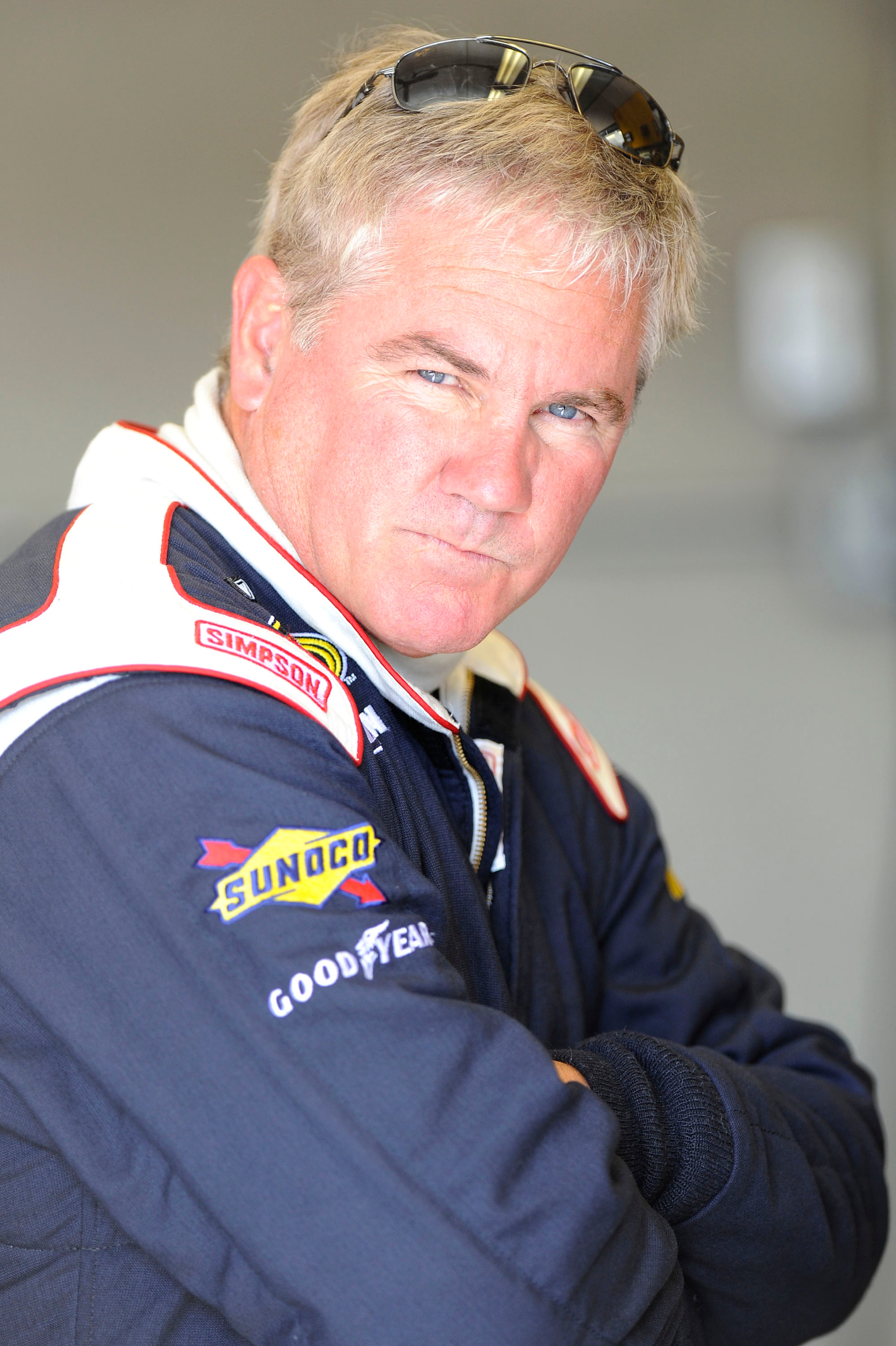 INDIANAPOLIS - JULY 25:  Terry Labonte, driver of the #08 Carter/Simo Racing Toyota, looks on before practice for the NASCAR Sprint Cup Series Allstate 400 at the Brickyard at Indianapolis Motor Speedway on July 25, 2009 in Indianapolis, Indiana.  (Photo