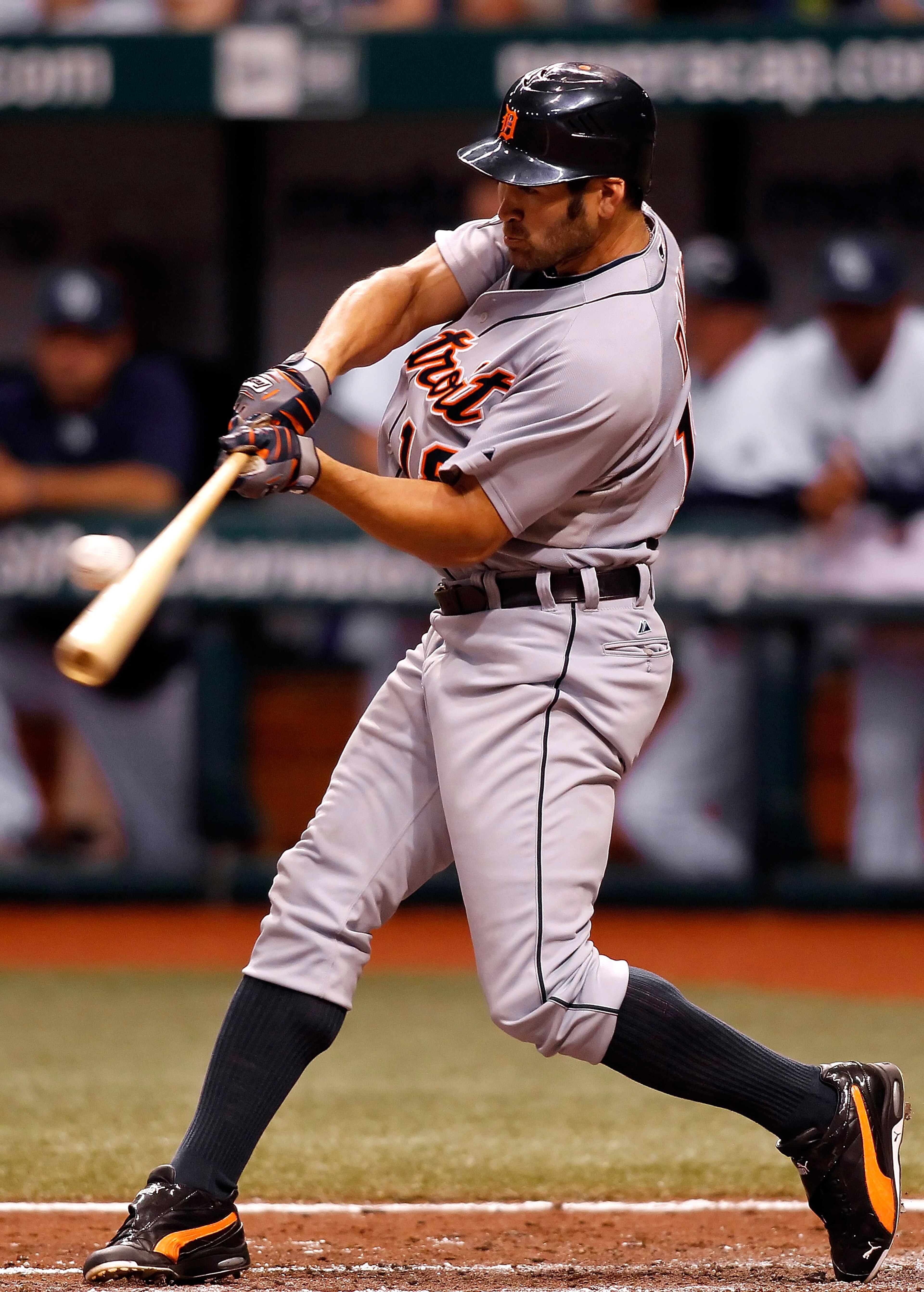 ST. PETERSBURG - JULY 26: Designated hitter Johnny Damon #18 of the Detroit Tigers fouls off a pitch against the Tampa Bay Rays during the game at Tropicana Field on July 26, 2010 in St. Petersburg, Florida. (Photo by J. Meric/Getty Images) ST. PETERSBURG - JULY 26: Designated hitter Johnny Damon #18 of the Detroit Tigers fouls off a pitch against the Tampa Bay Rays during the game at Tropicana Field on July 26, 2010 in St. Petersburg, Florida. (Photo by J. Meric/Getty Images)