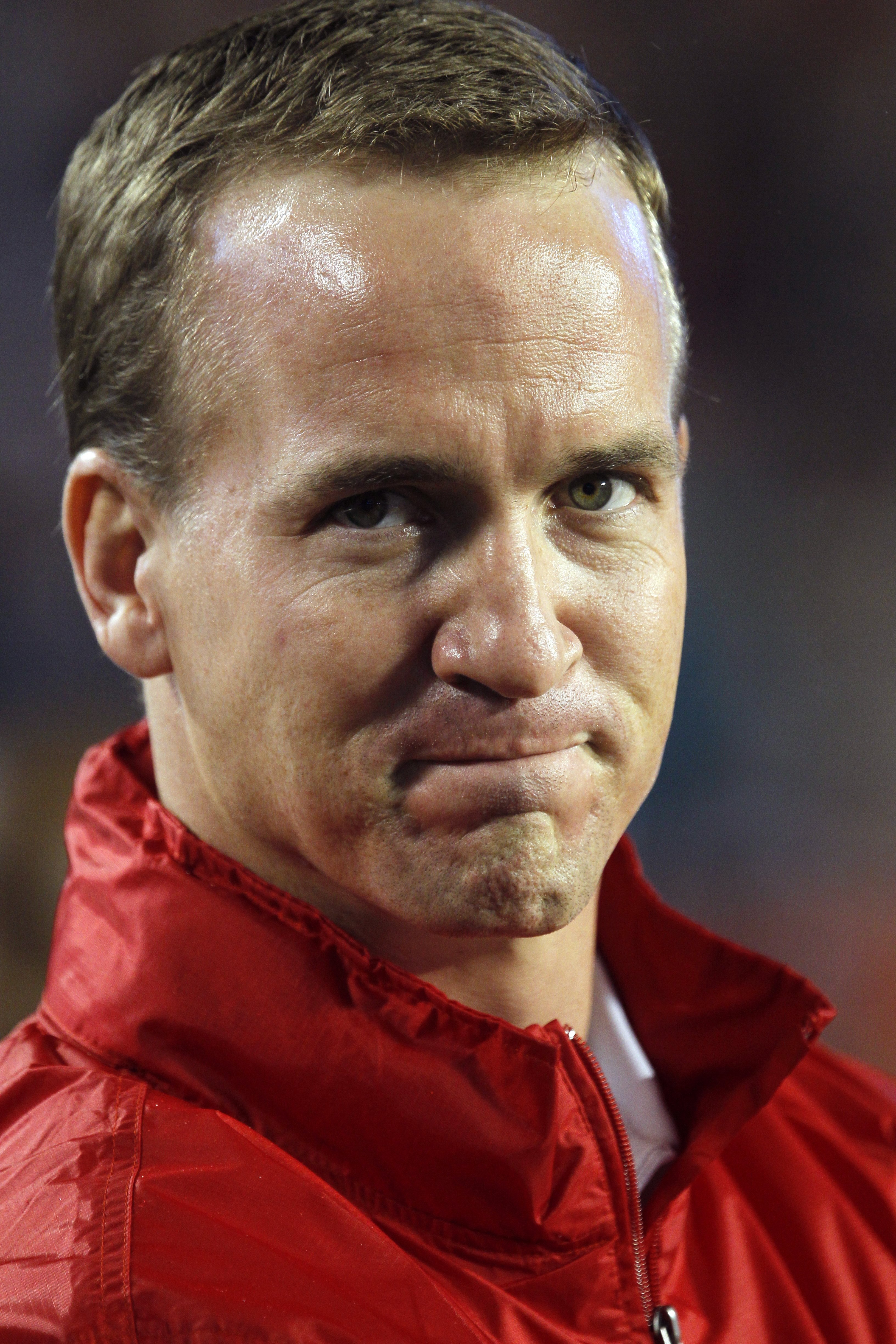 MIAMI GARDENS, FL - JANUARY 31:  PeytonManning of the Indianapolis Colts looks on during the 2010 AFC-NFC Pro Bowl game at Sun Life Stadium on January 31, 2010 in Miami Gardens, Florida. The AFC defeated the NFC 41-34. (Photo by Scott Halleran/Getty Image