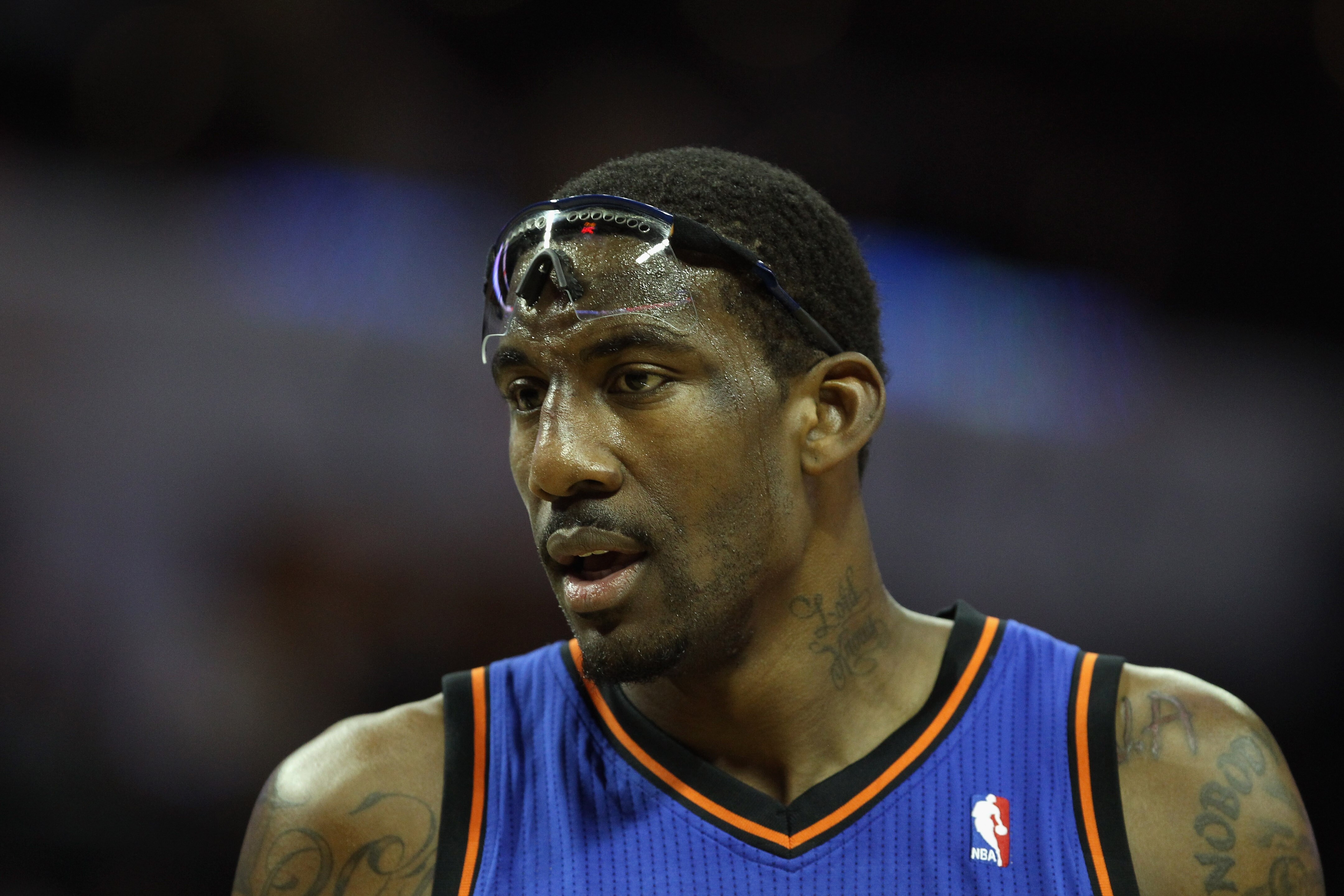 CHARLOTTE, NC - NOVEMBER 24:  Amare Stoudemire #1 of the New York Knicks during his game against the Charlotte Bobcats at Time Warner Cable Arena on November 24, 2010 in Charlotte, North Carolina.  NOTE TO USER: User expressly acknowledges and agrees that