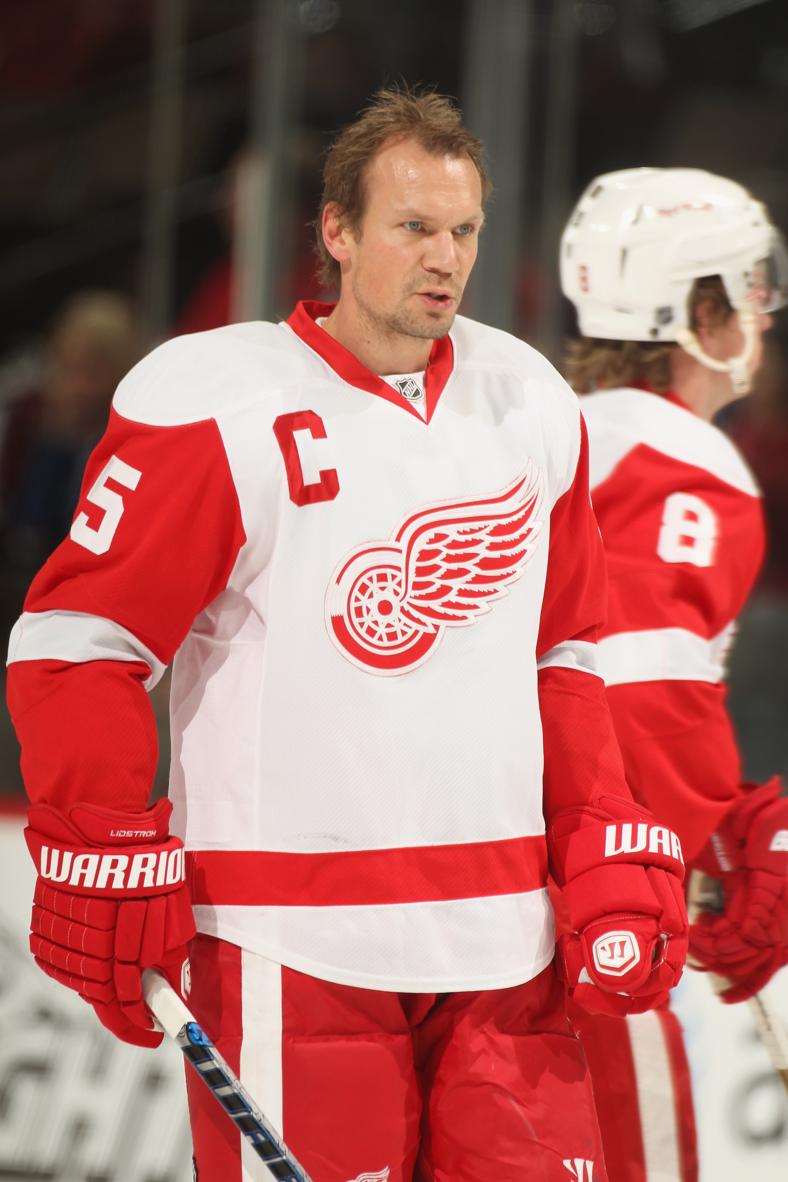 DENVER - DECEMBER 27: Nicklas Lidstrom #5 of the Detroit Red Wings warms up prior to facing the Colorado Avalanche at the Pepsi Center on December 27, 2010 in Denver, Colorado. The Red Wings defeated the Avalanche 4-3 in overtime. (Photo by Doug Pensing DENVER - DECEMBER 27: Nicklas Lidstrom #5 of the Detroit Red Wings warms up prior to facing the Colorado Avalanche at the Pepsi Center on December 27, 2010 in Denver, Colorado. The Red Wings defeated the Avalanche 4-3 in overtime. (Photo by Doug Pensing