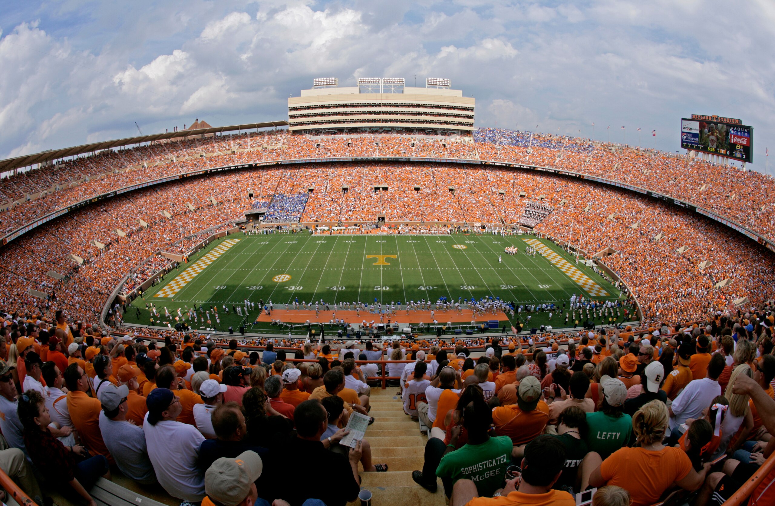 KNOXVILLE, TN - SEPTEMBER 12: A general view during a game between the UCLA Bruins and the Tennessee Volunteers on September 12, 2009 at Neyland Stadium in Knoxville, Tennessee. The Bruins beat the Volunteers 19-15. (Photo by Joe Murphy/Getty Images)