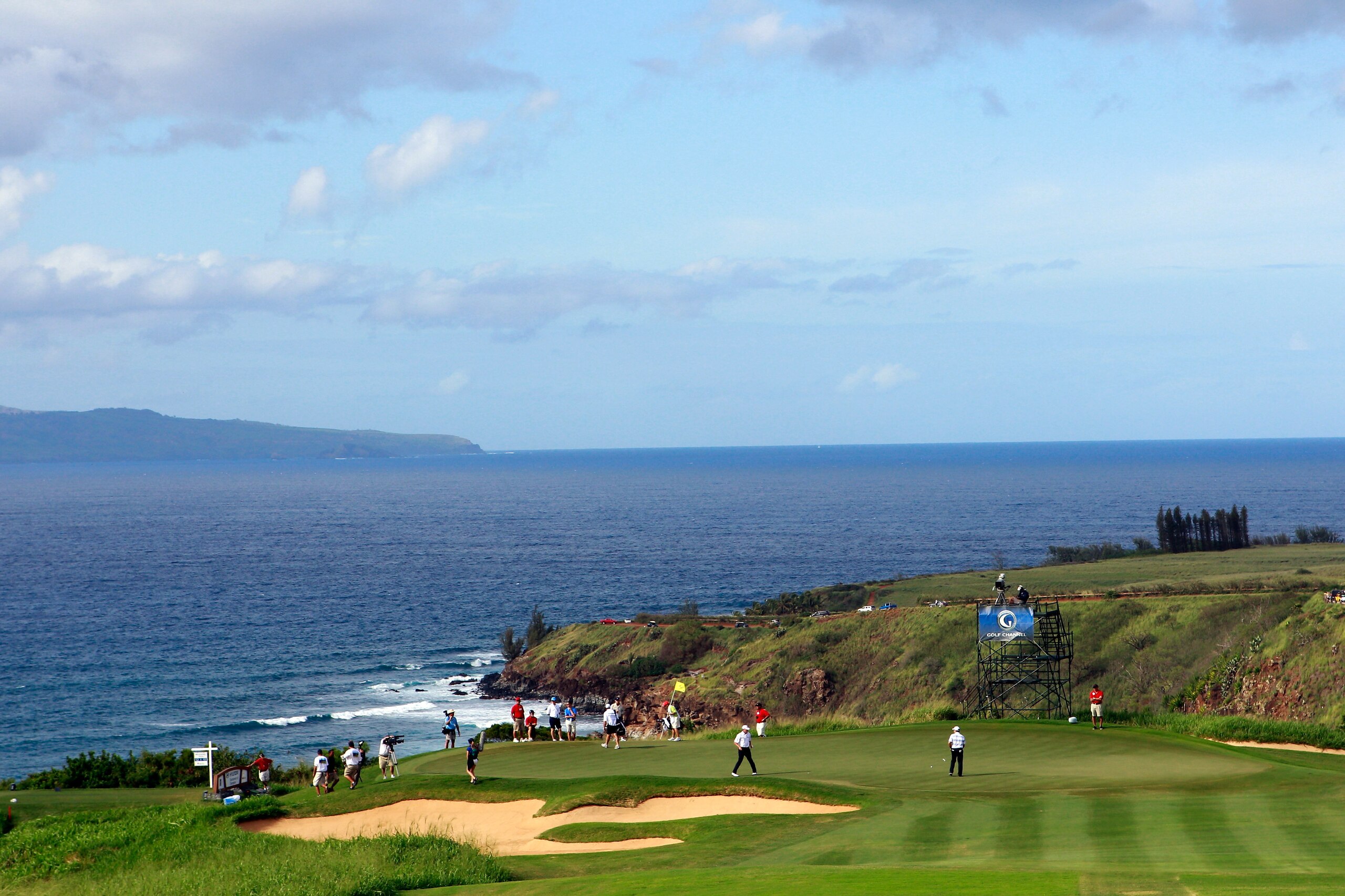 KAPALUA, HI - JANUARY 08:  A scenic view of the 11th green during the third round of the Hyundai Tournament of Champions at the Plantation course on January 8, 2011 in Kapalua, Hawaii.  (Photo by Sam Greenwood/Getty Images)