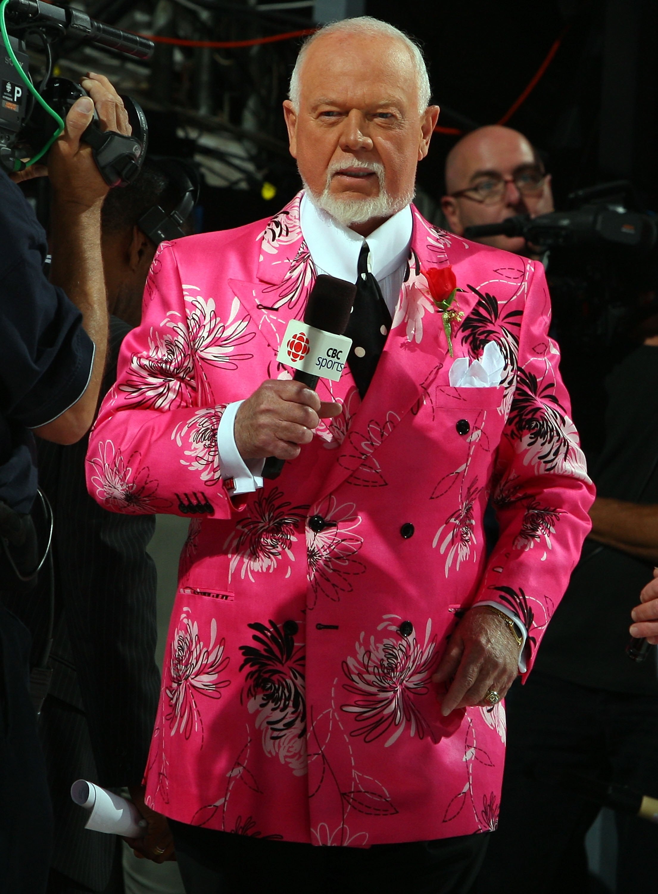 DETROIT - MAY 31:  Hockey analyst Don Cherry reports prior tp the the Pittsburgh Penguins playing the Detroit Red Wings during Game Two of the 2009 Stanley Cup Finals at Joe Louis Arena on May 31, 2009 in Detroit, Michigan.  (Photo by Jim McIsaac/Getty Im