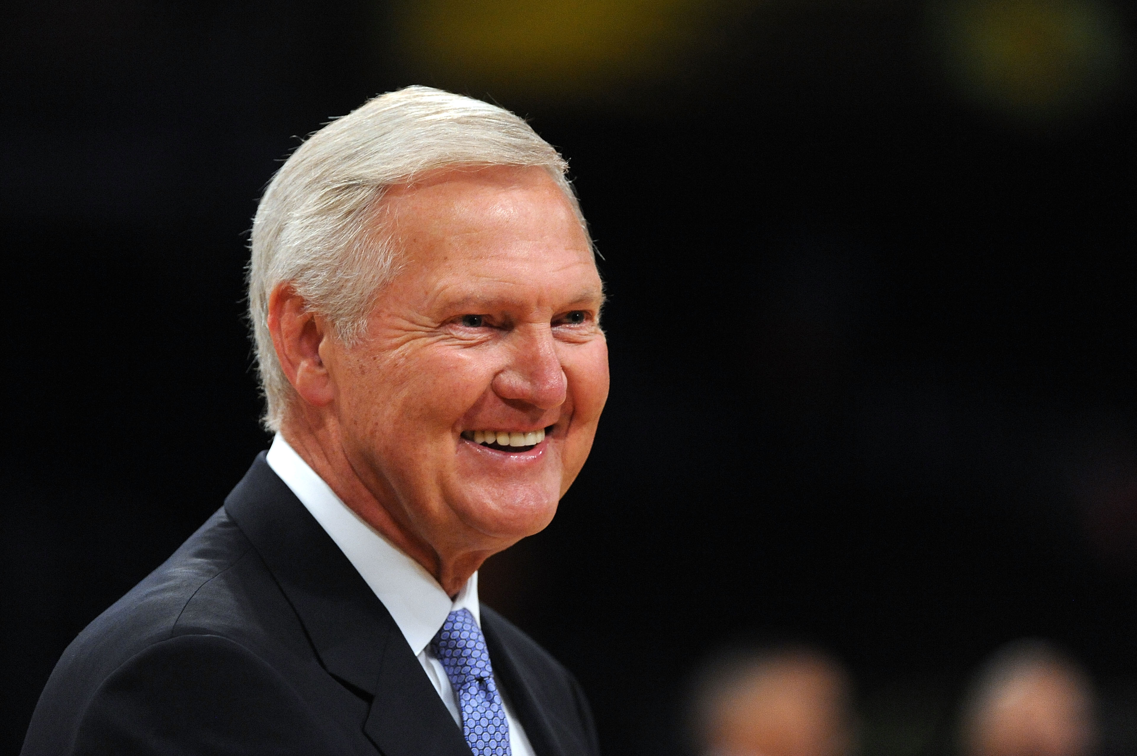 LOS ANGELES, CA - JUNE 03:  Former Lakers player and Genral Manager Jerry west looks on as the Boston Celtics play the Los Angeles Lakers in Game One of the 2010 NBA Finals at Staples Center on June 3, 2010 in Los Angeles, California.  NOTE TO USER: User