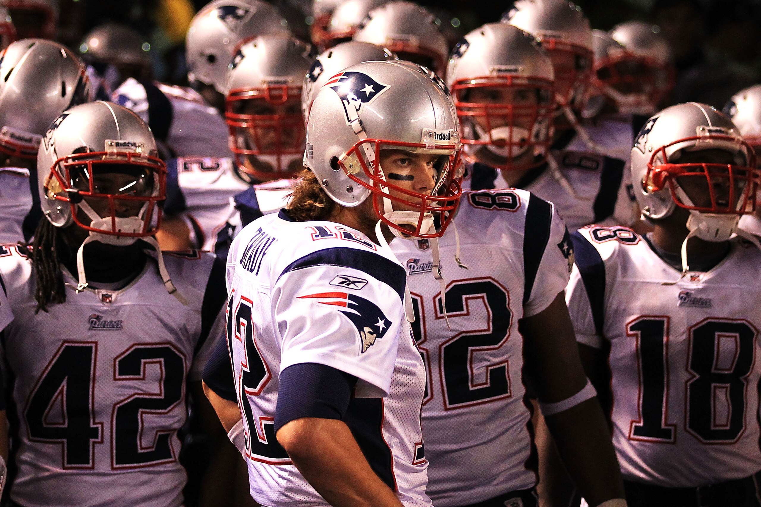 PITTSBURGH - NOVEMBER 14: Tom Brady #12 of the New England Patriots waits in the tunnel to lead his team onto the field against the Pittsburgh Steelers on November 14, 2010 at Heinz Field in Pittsburgh, Pennsylvania. (Photo by Chris McGrath/Getty Images PITTSBURGH - NOVEMBER 14: Tom Brady #12 of the New England Patriots waits in the tunnel to lead his team onto the field against the Pittsburgh Steelers on November 14, 2010 at Heinz Field in Pittsburgh, Pennsylvania. (Photo by Chris McGrath/Getty Images