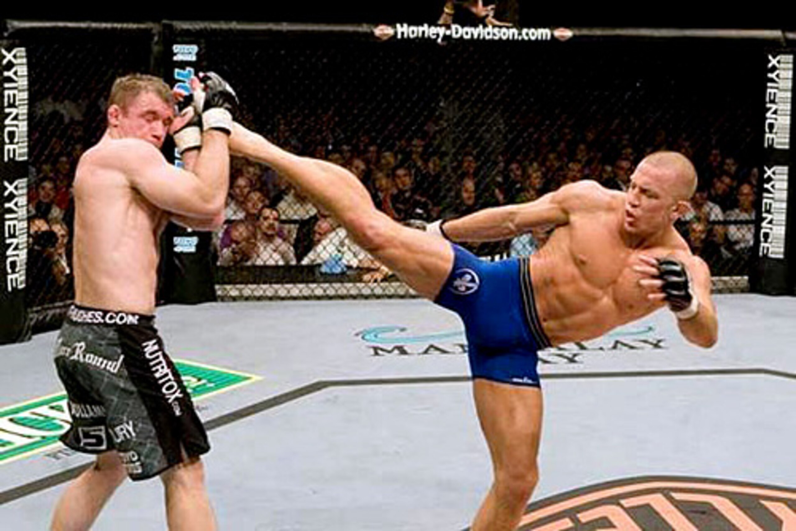 Hughes could not handle Georges' improved striking ability