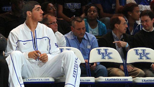 Enes Kanter won't play for the Cats.