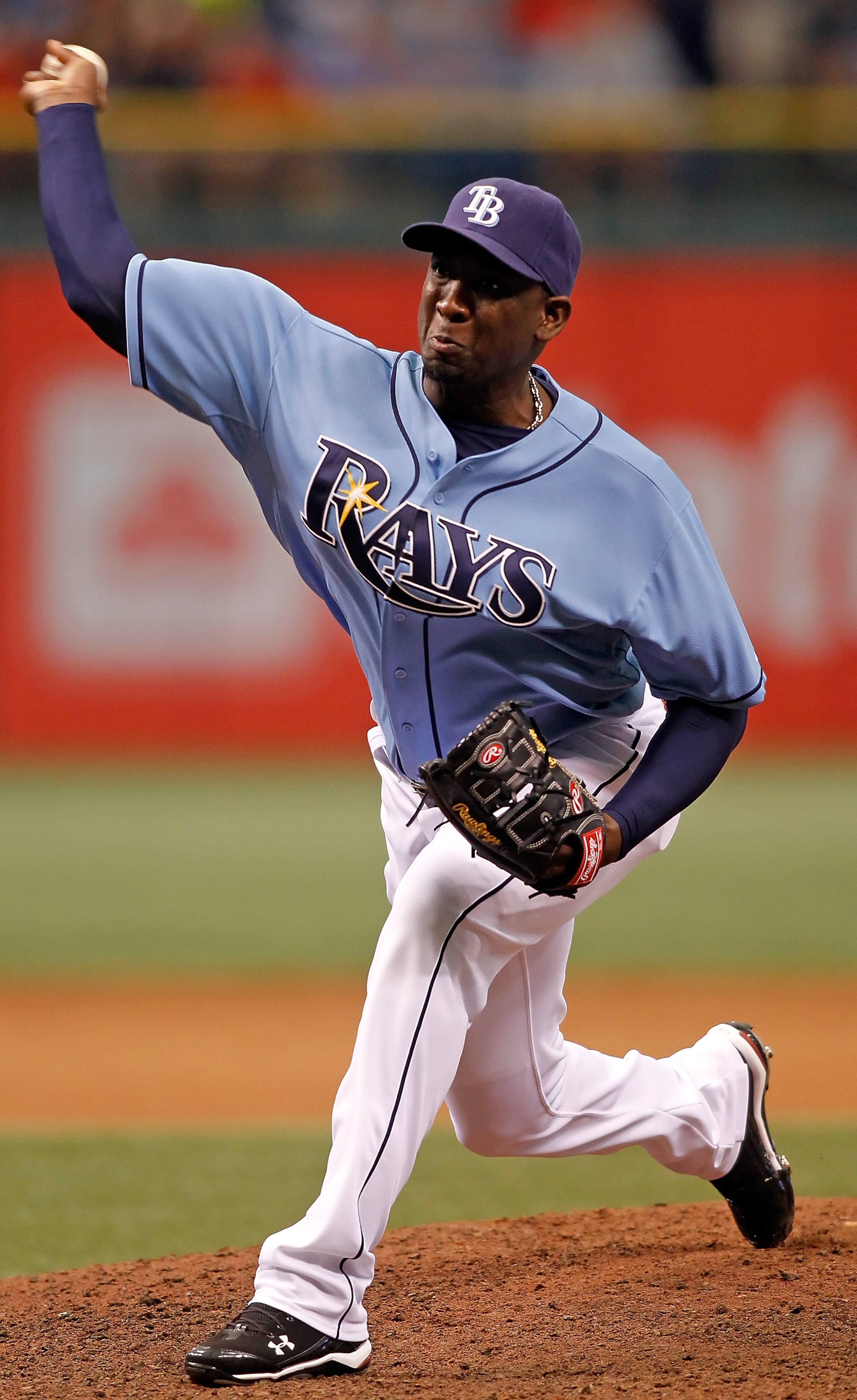 ST. PETERSBURG - MAY 16: Relief pitcher Rafael Soriano #29 of the Tampa Bay Rays pitches the ninth inning against the Seattle Mariners at Tropicana Field on May 16, 2010 in St. Petersburg, Florida. (Photo by J. Meric/Getty Images) ST. PETERSBURG - MAY 16: Relief pitcher Rafael Soriano #29 of the Tampa Bay Rays pitches the ninth inning against the Seattle Mariners at Tropicana Field on May 16, 2010 in St. Petersburg, Florida. (Photo by J. Meric/Getty Images)