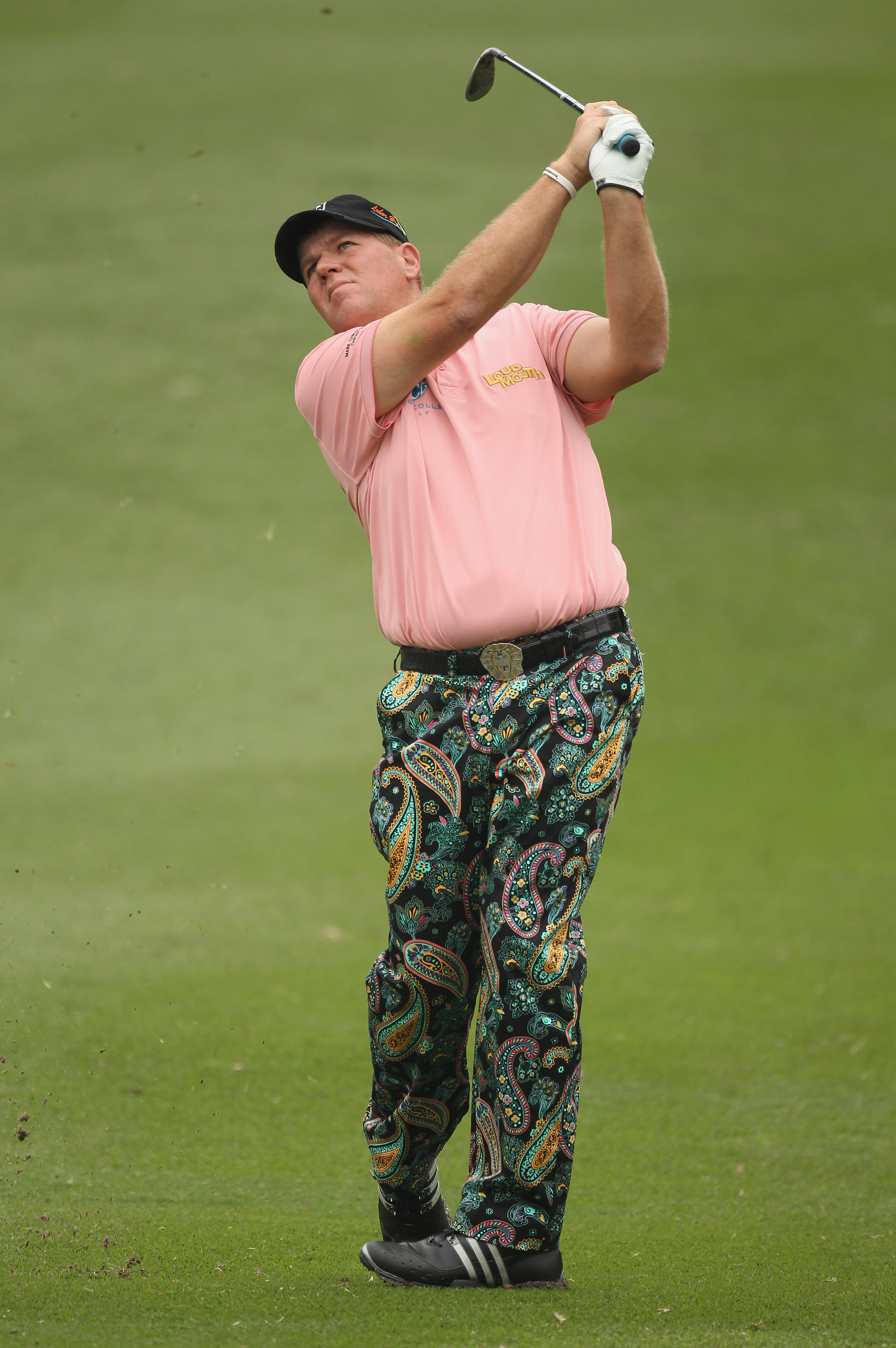 HONG KONG - NOVEMBER 18:  John Daly of the United States takes a shot during day one of the UBS Hong Kong Open at The Hong Kong Golf Club on November 18, 2010 in Hong Kong, Hong Kong.  (Photo by Ian Walton/Getty Images)