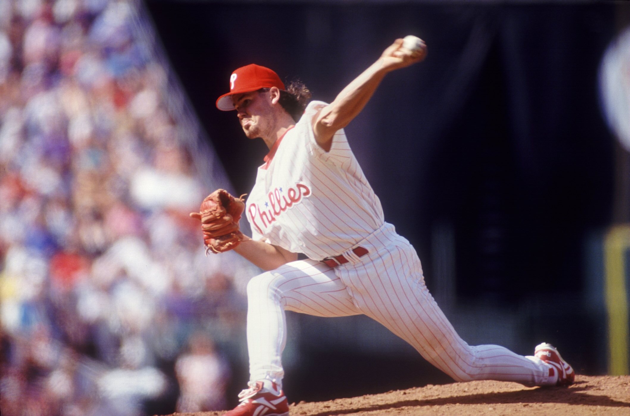 Philadelphia Phillies relief pitcher Mitch Wiliams in action.  Mandatory Credit: Jeff Hixon/ALLSPORT
