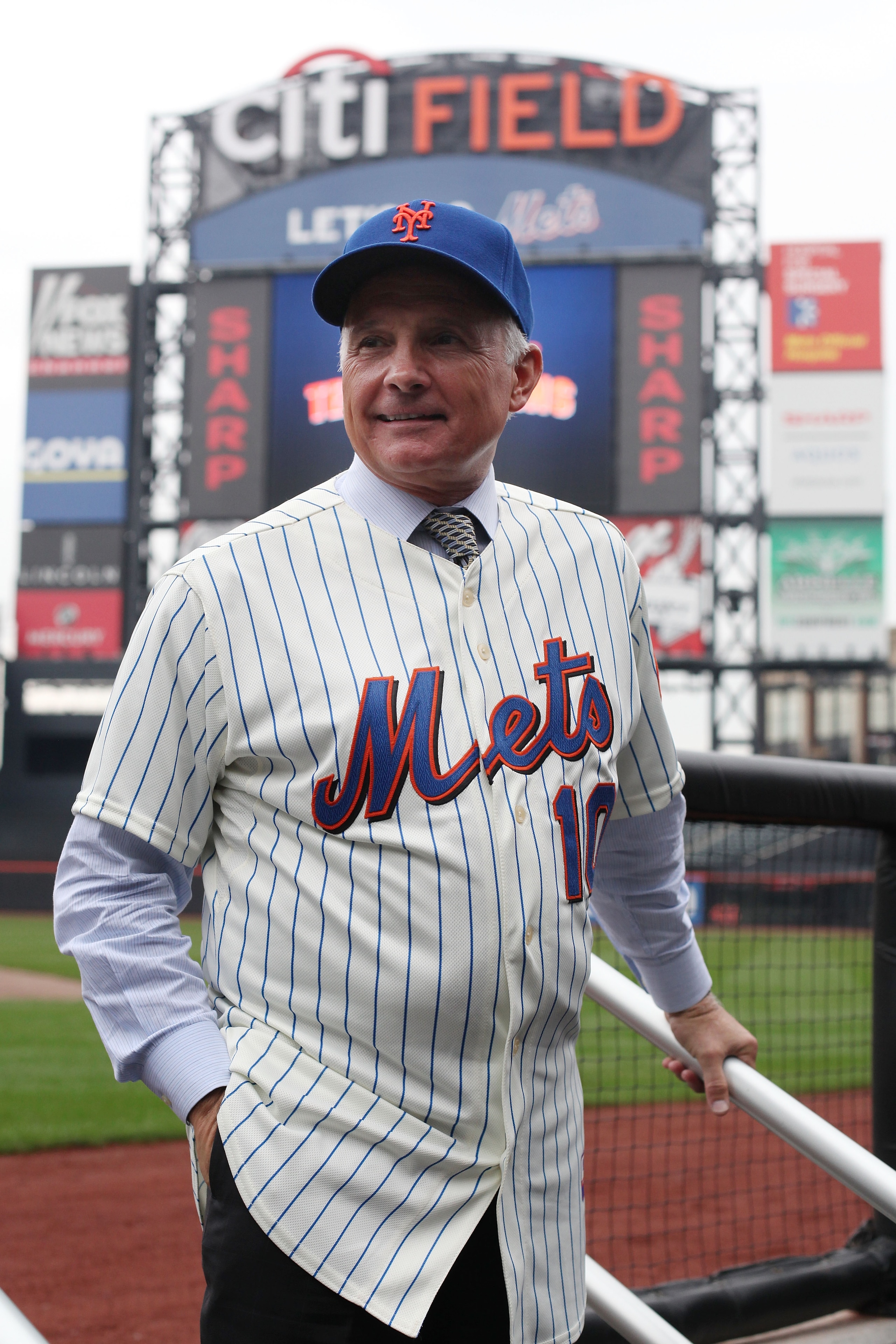 NEW YORK - NOVEMBER 23:  New York Mets new manager Terry Collins poses for photographs in the dugout after a press conference at Citi Field on November 23, 2010 in the Flushing neighborhood, of the Queens borough of New York City.  (Photo by Chris McGrath