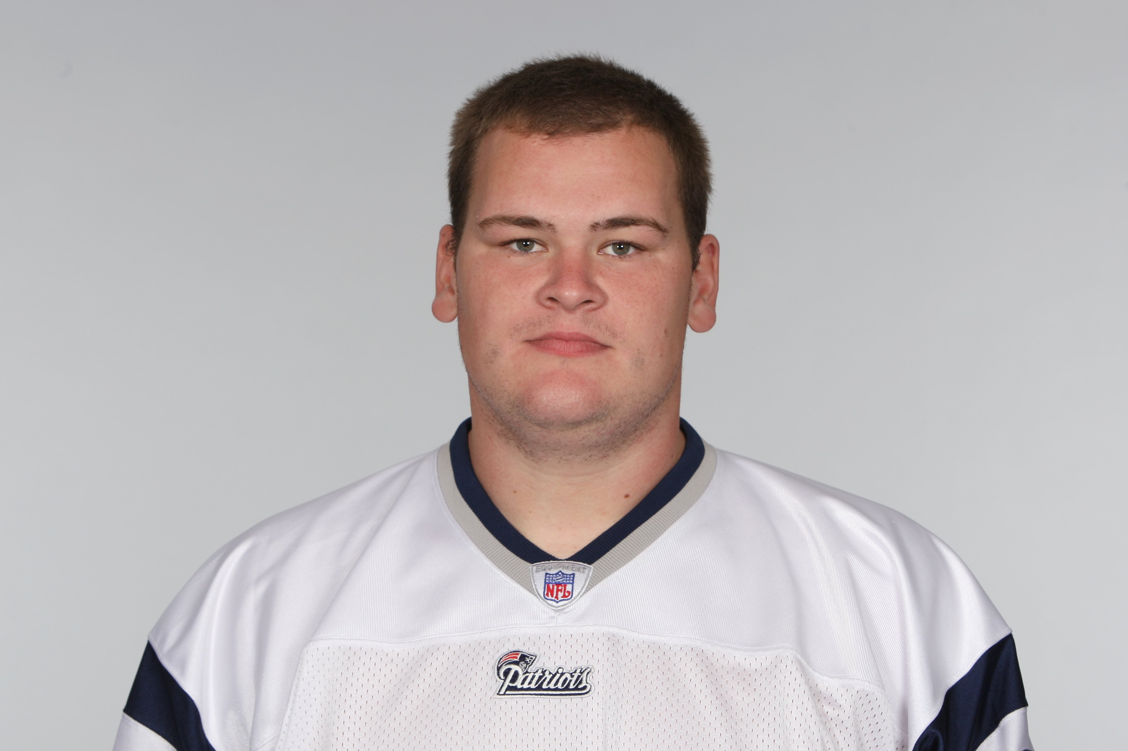 FOXBOROUGH, MA - 2009:  Ryan O'Callaghan of the New England Patriots poses for his 2009 NFL headshot at photo day in Foxborough, Massachusetts.  (Photo by NFL Photos)