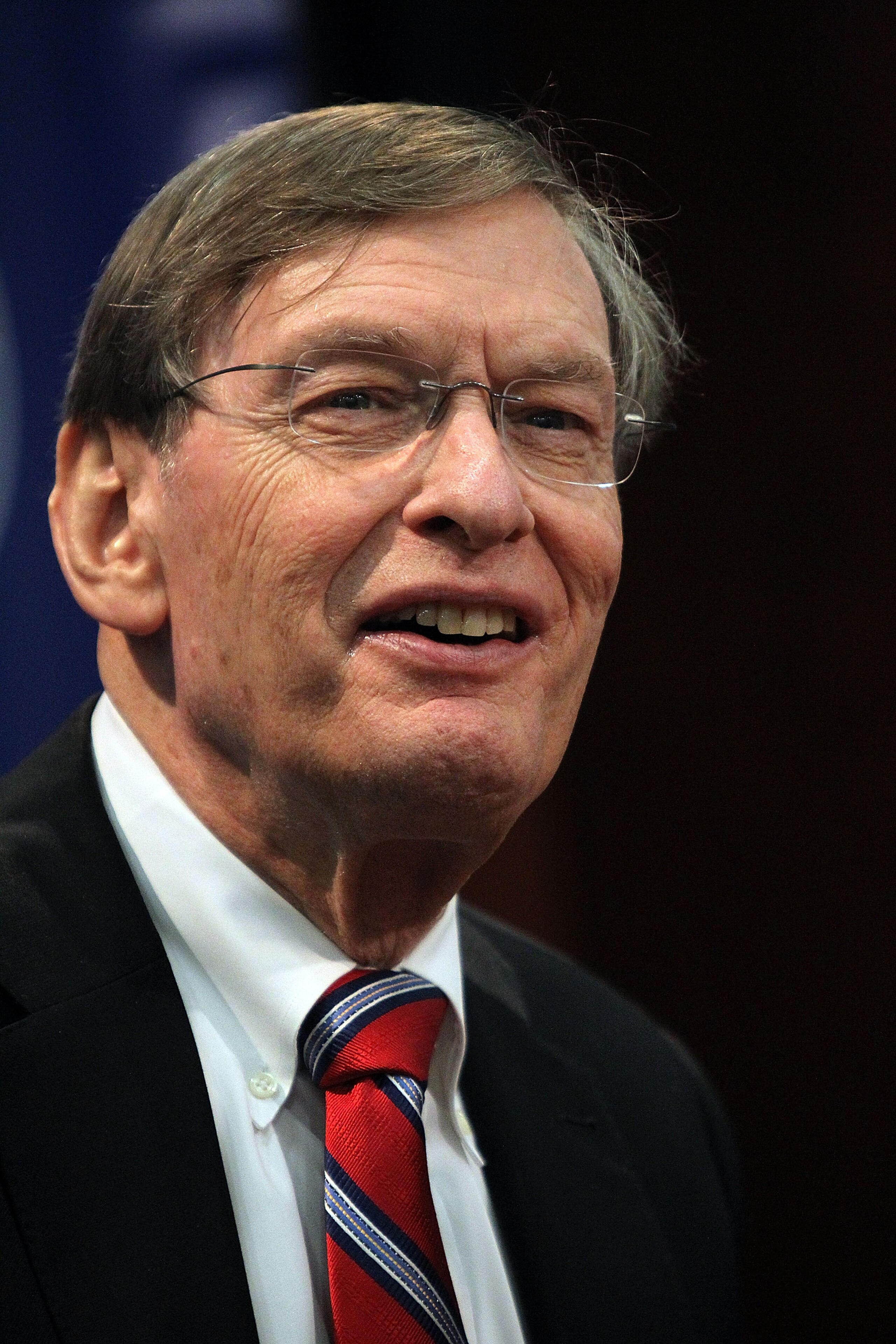 ARLINGTON, TX - SEPTEMBER 29: MLB commisioner Bud Selig talks with the media at Rangers Ballpark in Arlington on September 29, 2010 in Arlington, Texas. (Photo by Ronald Martinez/Getty Images) ARLINGTON, TX - SEPTEMBER 29: MLB commisioner Bud Selig talks with the media at Rangers Ballpark in Arlington on September 29, 2010 in Arlington, Texas. (Photo by Ronald Martinez/Getty Images)