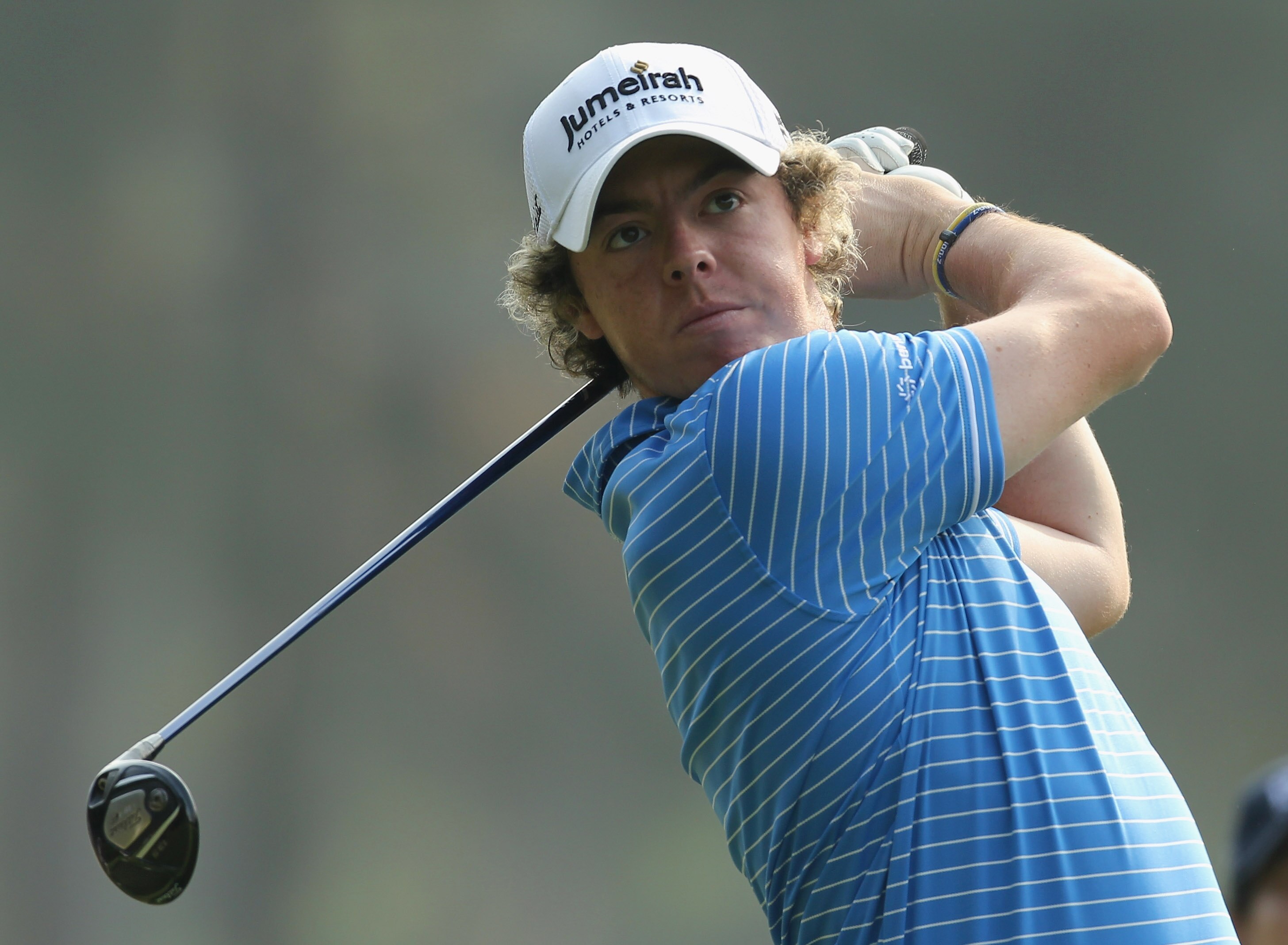 HONG KONG - NOVEMBER 19: Rory Mcilroy of Northern Ireland tees off on the 14th hole during day two of the UBS Hong Kong Open at The Hong Kong Golf Club on November 19, 2010 in Hong Kong, Hong Kong.  (Photo by Stanley Chou/Getty Images)