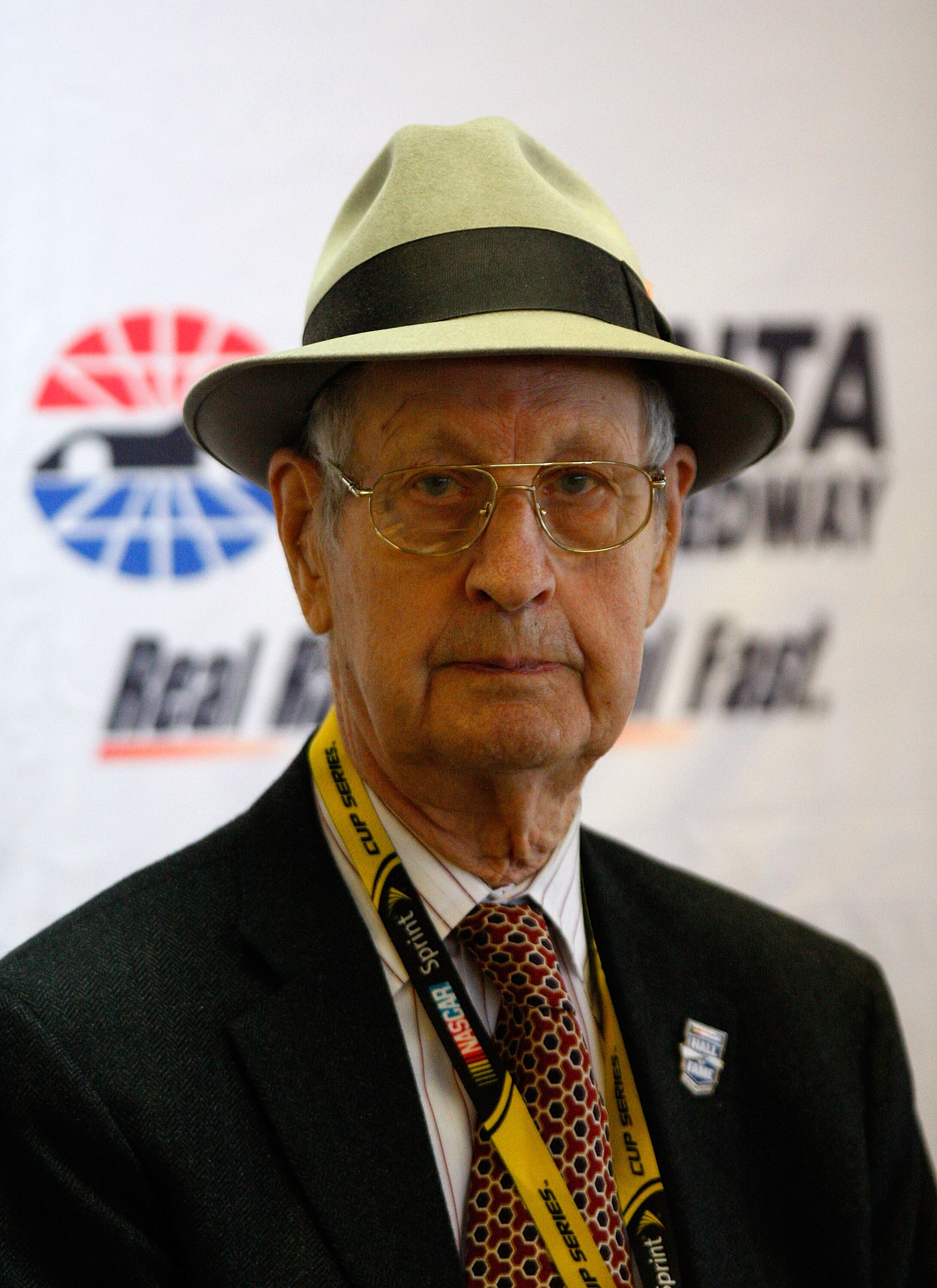 ATLANTA - MARCH 07:  Raymond Parks sits in a press conference during practice for the NASCAR Sprint Cup Series Kobalt Tools 500 at the Atlanta Motor Speedway on March 7, 2009 in Hampton, Georgia.  The Parks family announced their intent to donate a collec