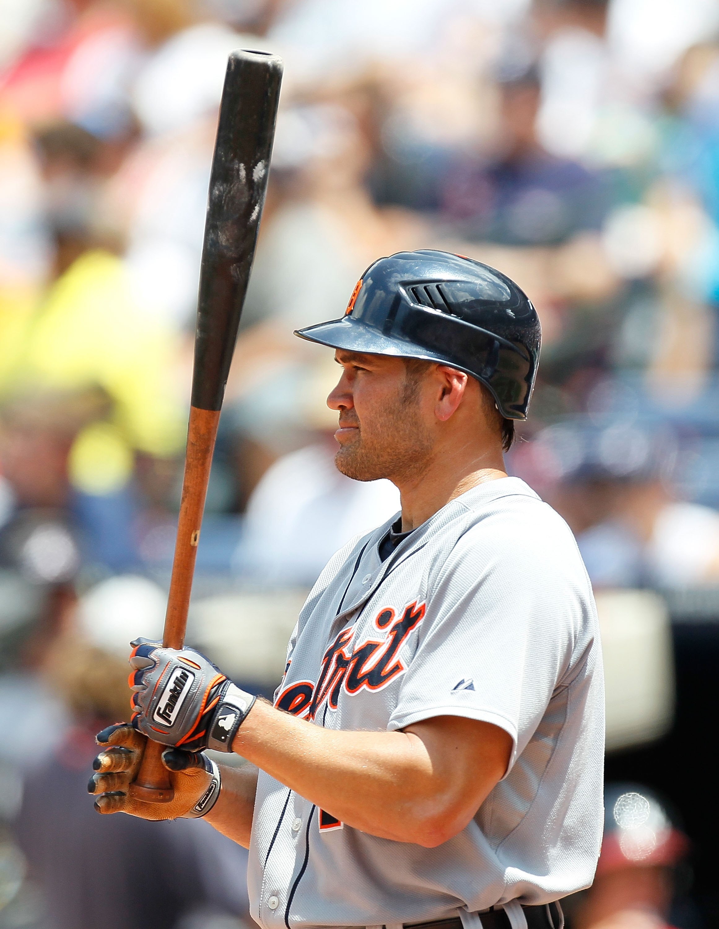 ATLANTA - JUNE 27:  Johnny Damon #18 of the Detroit Tigers against the Atlanta Braves at Turner Field on June 27, 2010 in Atlanta, Georgia.  (Photo by Kevin C. Cox/Getty Images)