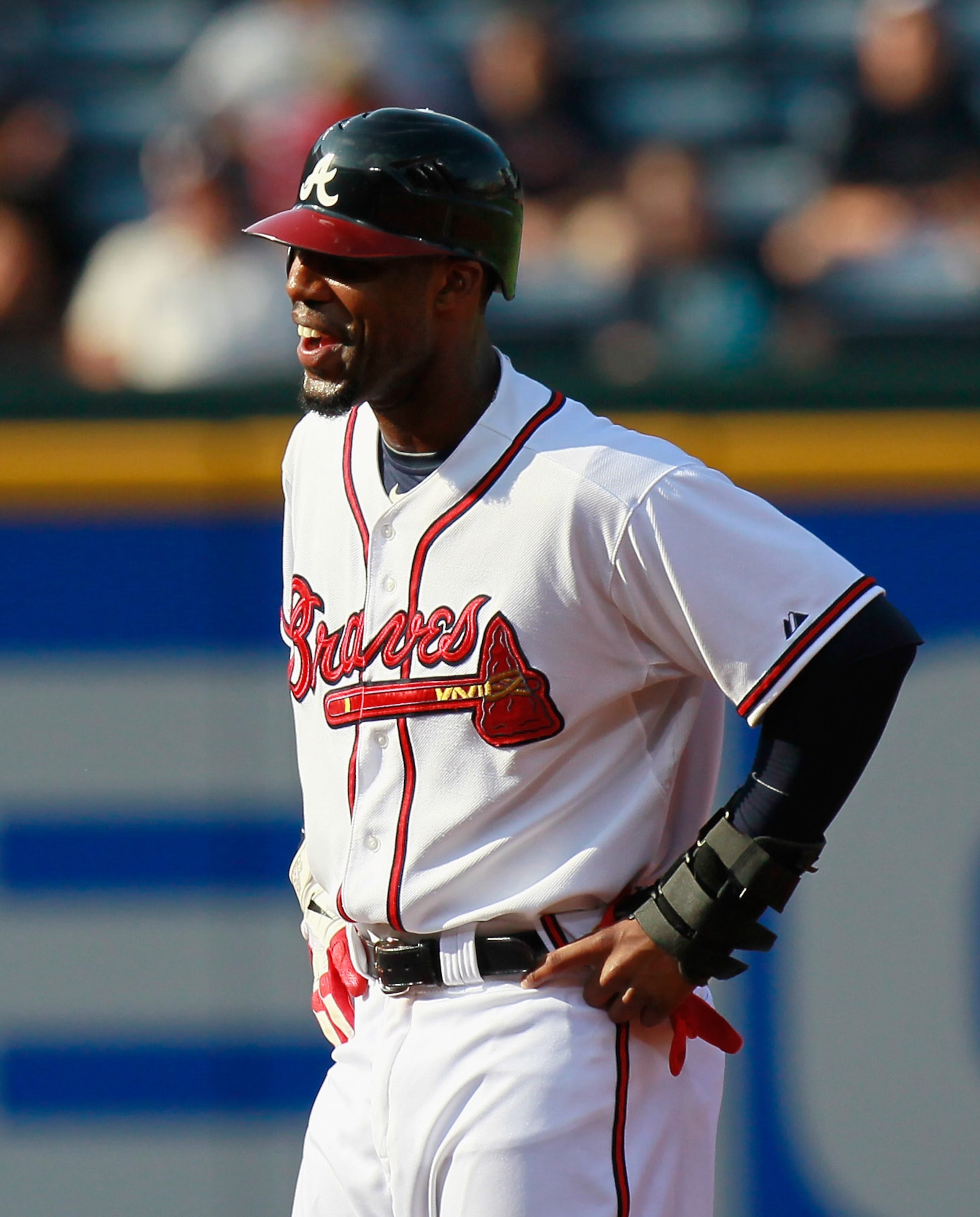 ATLANTA - SEPTEMBER 29:  Jason Heyward #22 of the Atlanta Braves against the Florida Marlins at Turner Field on September 29, 2010 in Atlanta, Georgia.  (Photo by Kevin C. Cox/Getty Images)
