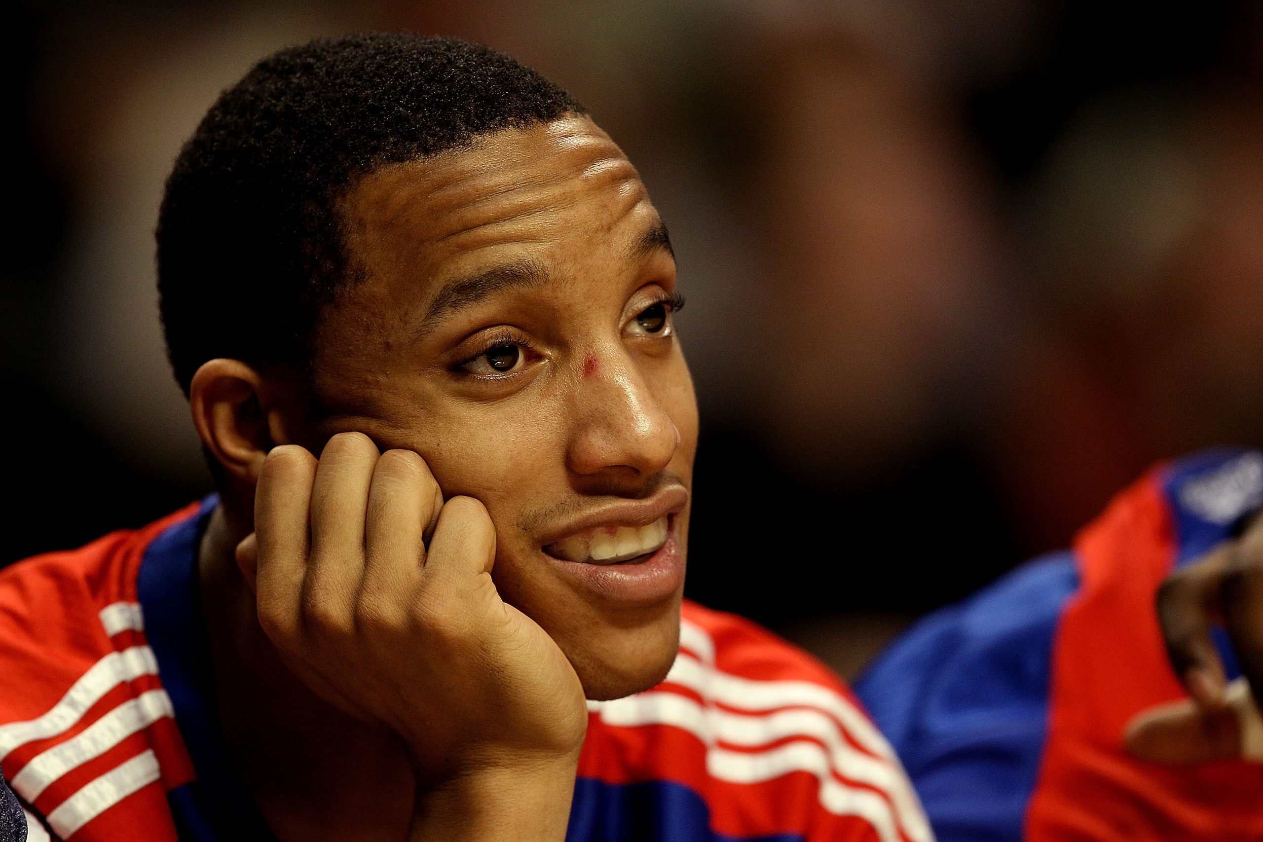 CHICAGO, IL - DECEMBER 21: Evan Turner #12 of the Philadelphia 76ers sits on the bench during a game against the Chicago Bulls at the United Center on December 21, 2010 in Chicago, Illinois. The Bulls defeated the 76ers 121-76. NOTE TO USER: User expressl CHICAGO, IL - DECEMBER 21: Evan Turner #12 of the Philadelphia 76ers sits on the bench during a game against the Chicago Bulls at the United Center on December 21, 2010 in Chicago, Illinois. The Bulls defeated the 76ers 121-76. NOTE TO USER: User expressl