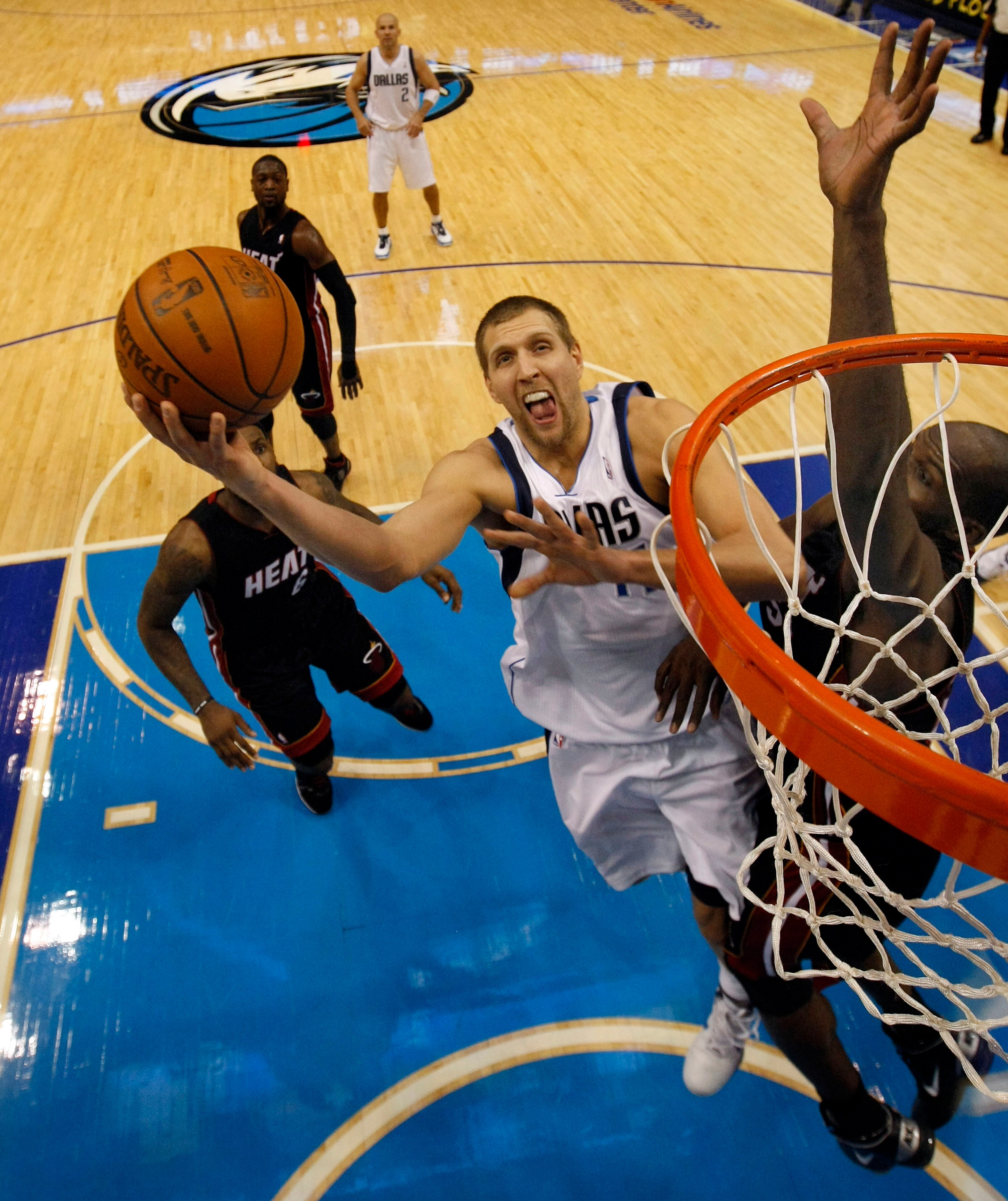 DALLAS - NOVEMBER 27: Dirk Nowitzki #41 of the Dallas Mavericks shoots against the Miami Heat  on November 27, 2010 at the American Airlines Center in Dallas, Texas. NOTE TO USER: User expressly acknowledges and agrees that, by downloading and or using th