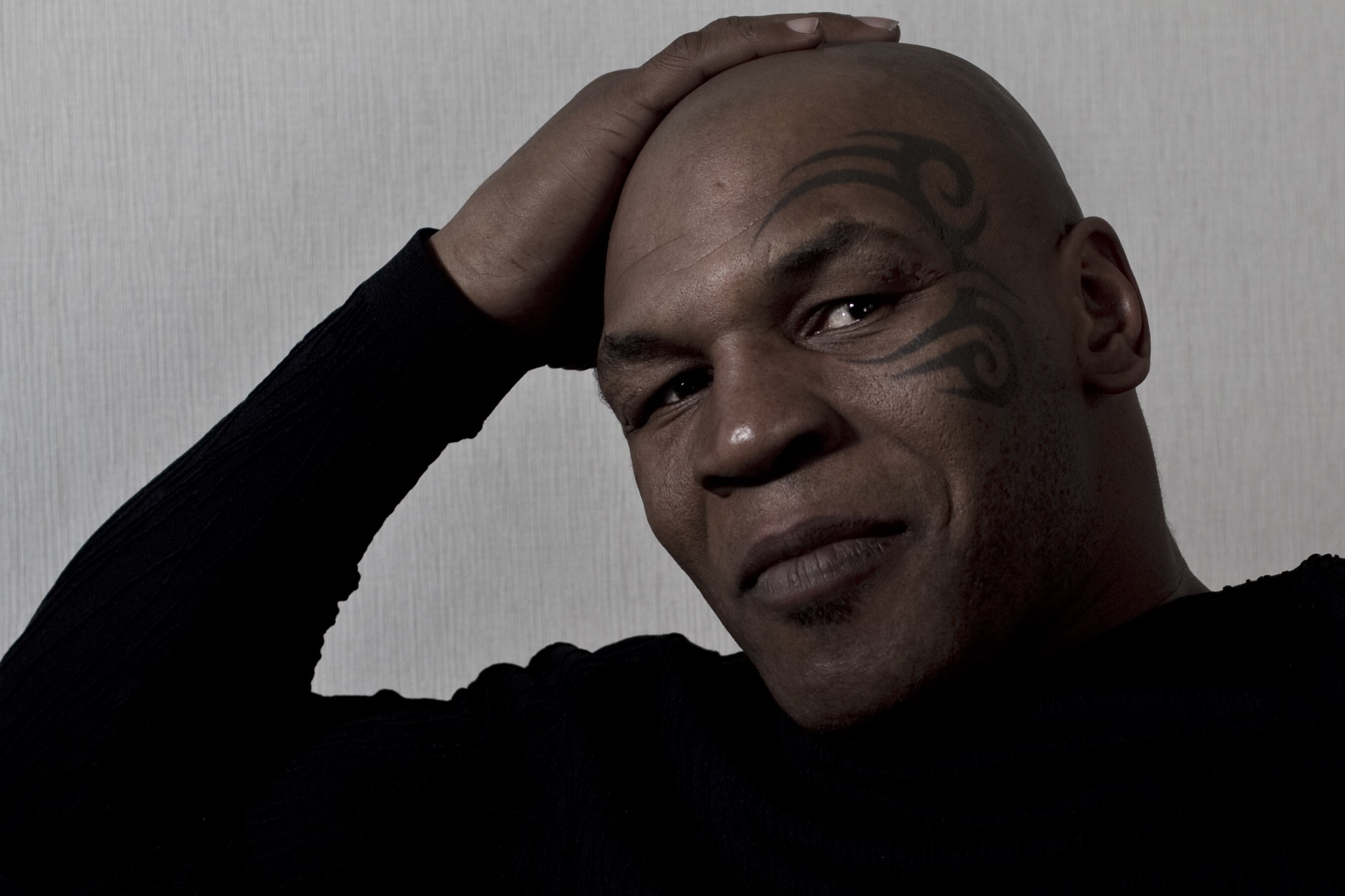 NEW YORK - APRIL 14:  Retired boxer Mike Tyson is photographed at his hotel on April 14, 2010 in New York, New York.  (Photo by Chris McGrath/Getty Images)