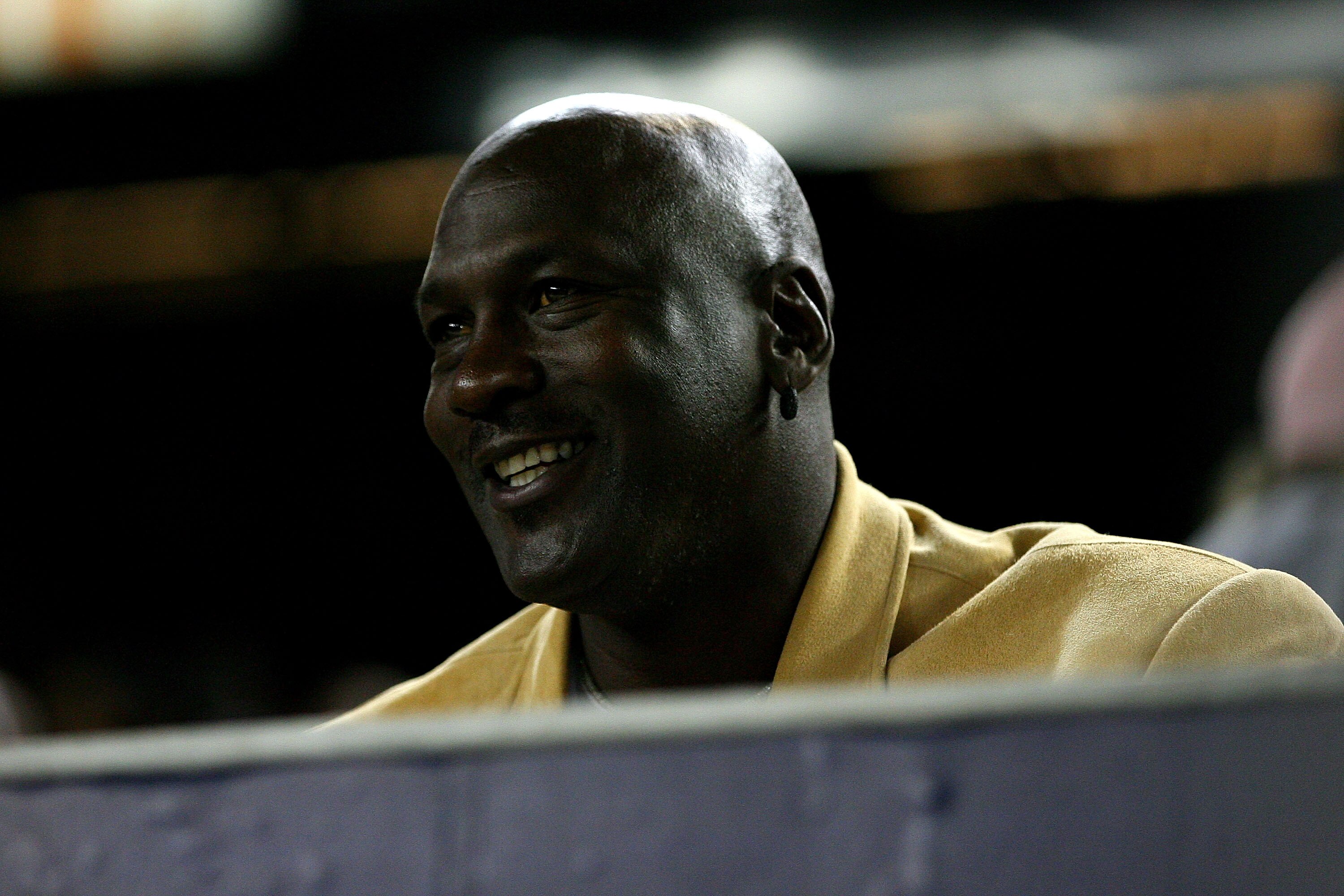 NEW YORK - OCTOBER 19:  Basketball Hall of Famer Michael Jordan sits in the stands during Game Four of the ALCS during the 2010 MLB Playoffs at Yankee Stadium on October 19, 2010 in the Bronx borough of New York City.  (Photo by Andrew Burton/Getty Images