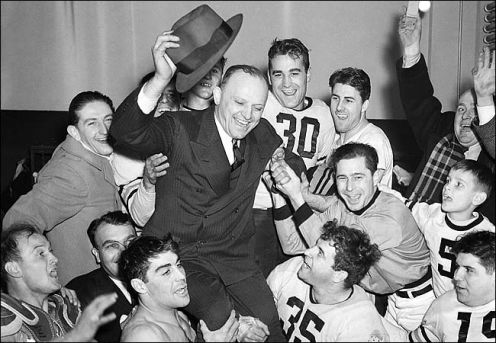 The Bears Earned the 1940 NFL Championship after defeating the Redskins in the most lopsided game in NFL History, 73-0