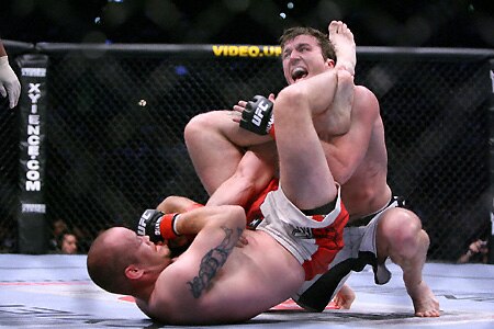 Chael can do nothing but tap