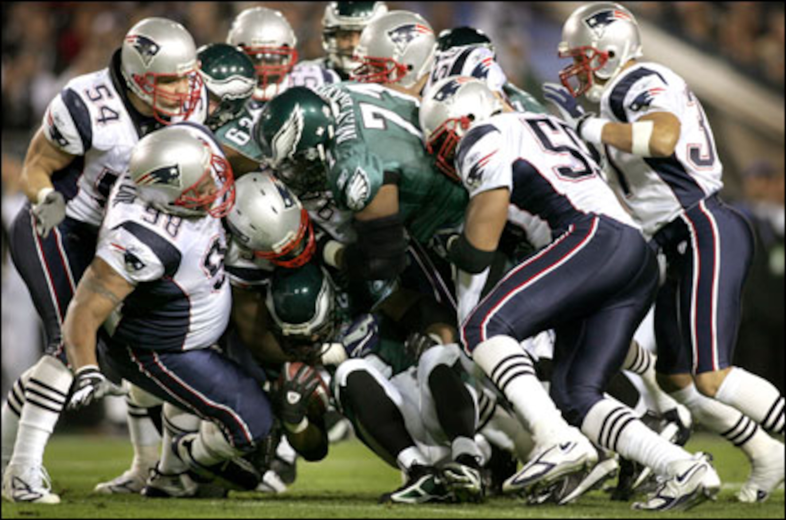 The New England Patriots played tough, physical football in Super Bowl XXXIX, and the result was a slim three point victory for Tom Brady & Co.
