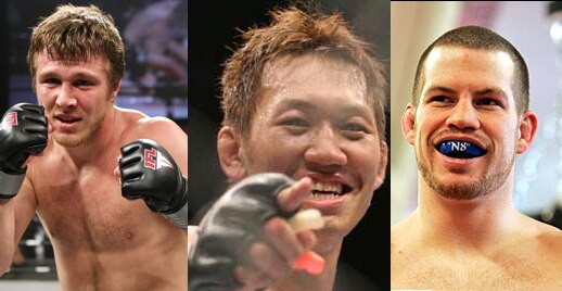 Dan Miller, Yushin Okami and Nate Marquadt