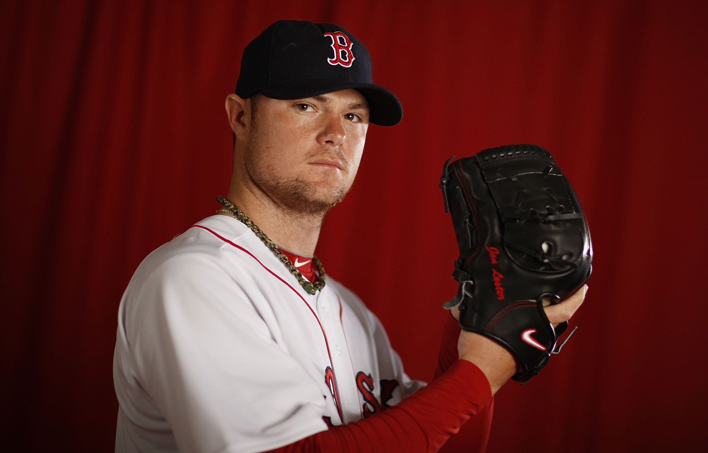 FT. MYERS, FL - FEBRUARY 28: Jon Lester #31 of the Boston Red Sox poses during photo day at the Boston Red Sox Spring Training practice facility on February 28, 2010 in Ft. Myers, Florida.  (Photo by Gregory Shamus/Getty Images)
