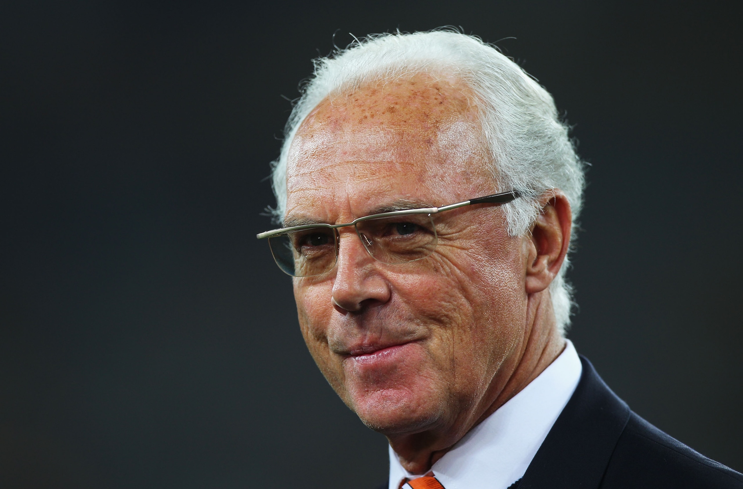 DURBAN, SOUTH AFRICA - JULY 07:  Franz Beckenbauer attends the 2010 FIFA World Cup South Africa Semi Final match between Germany and Spain at Durban Stadium on July 7, 2010 in Durban, South Africa.  (Photo by Michael Steele/Getty Images)