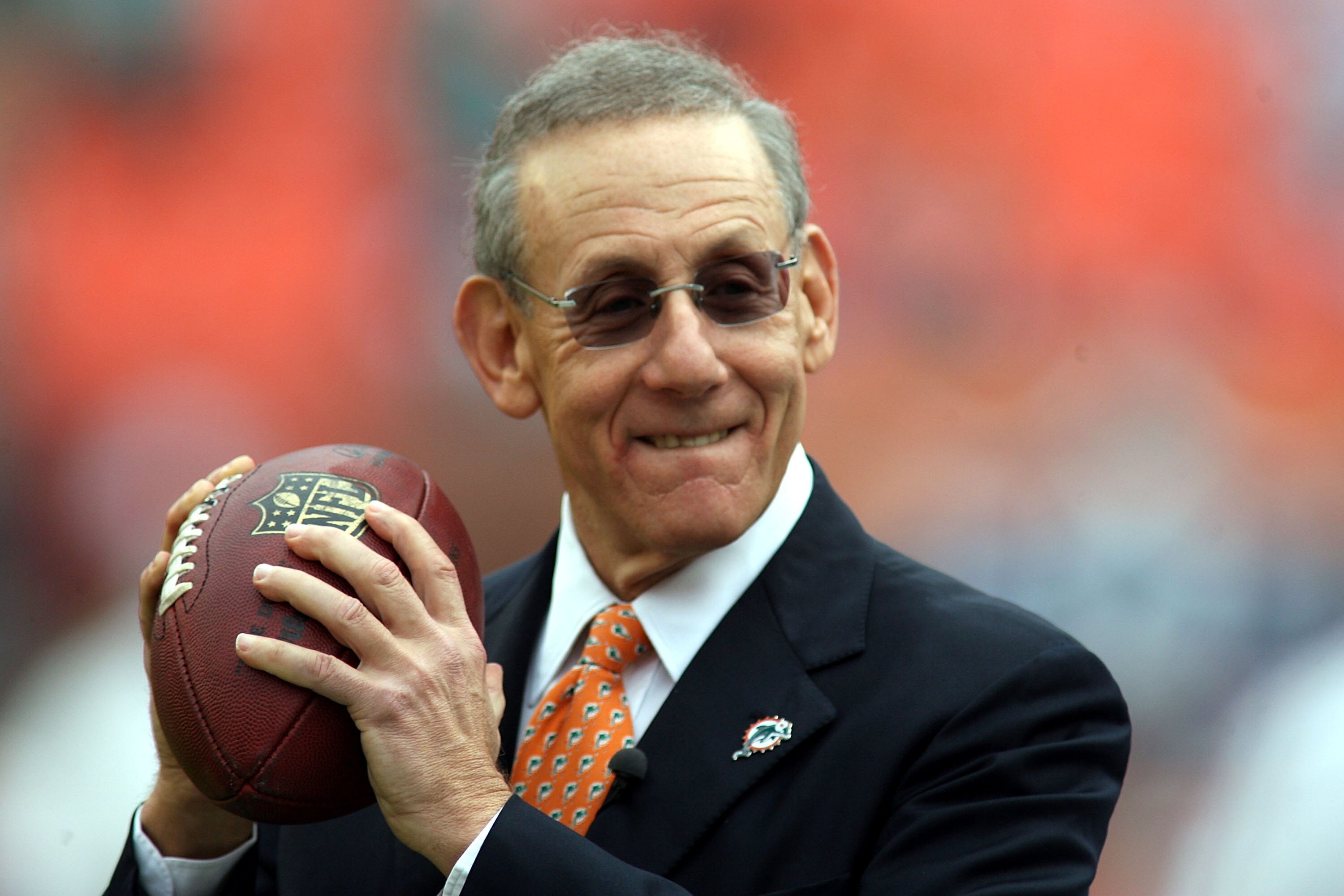 MIAMI - DECEMBER 19:  Stephen Ross owner of the Miami Dolphins poses for a photo before his team plays against the Buffalo Bills at Sun Life Stadium on December 19, 2010 in Miami, Florida. The Bills defeated the Dolphins 17-14.  (Photo by Marc Serota/Gett