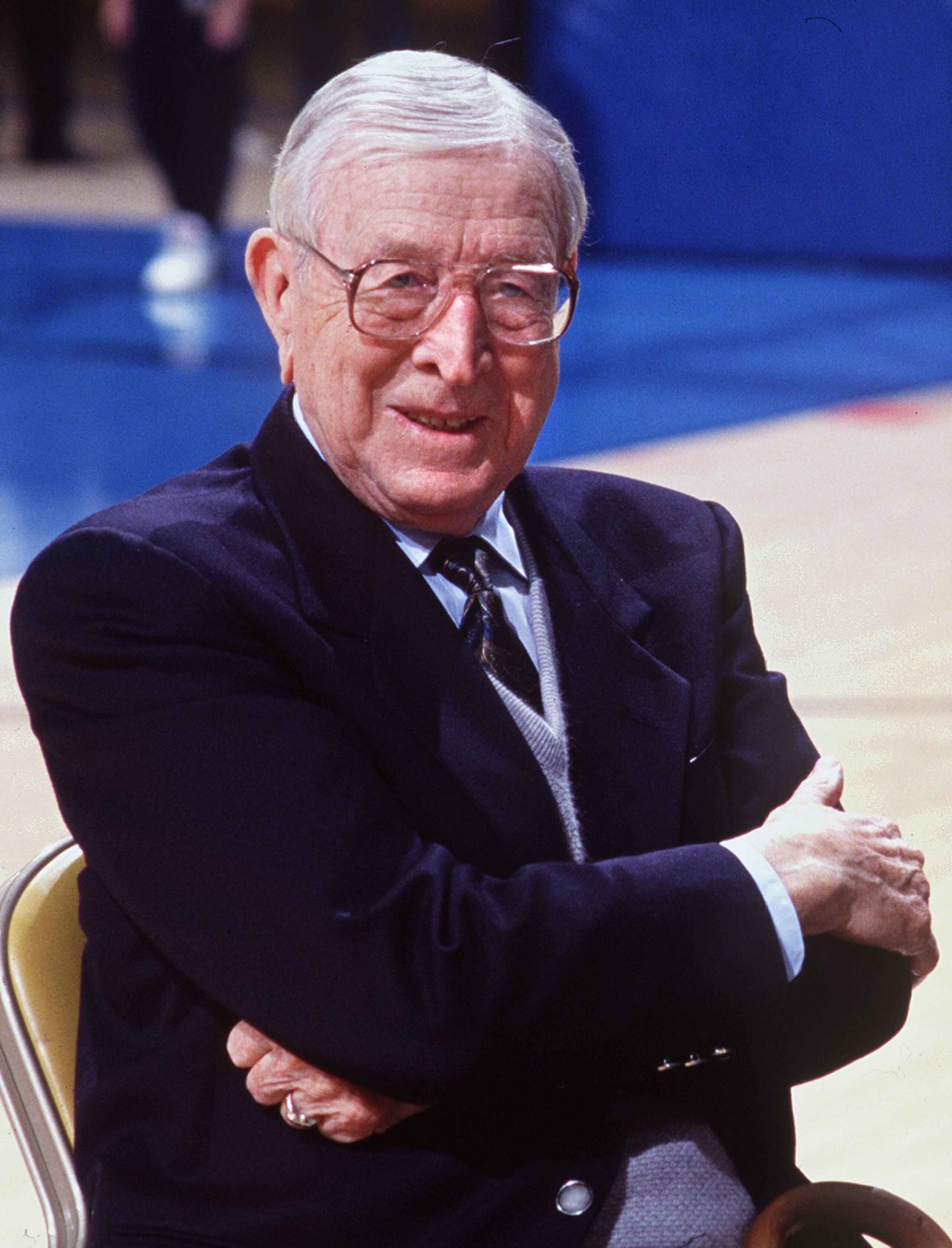 11 Feb 1993: A FORMER OF FORMER UCLA MEN''S BASKETBALL COACH JOHN WOODEN.