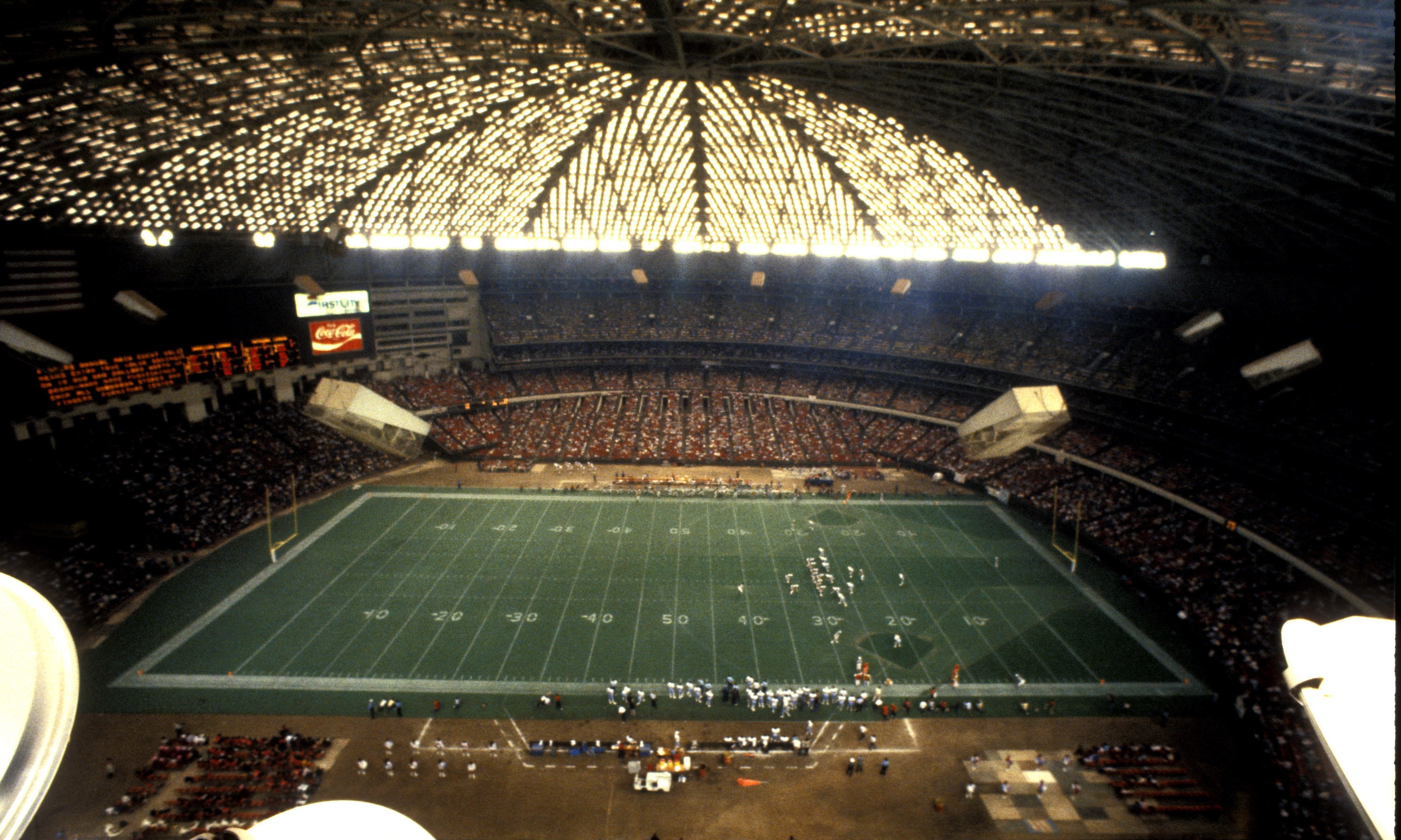 The Astrodome, home of the Houston Oilers, Houston,  Texas, 1983.  (Photo by Al Messerschmidt/Getty Images)