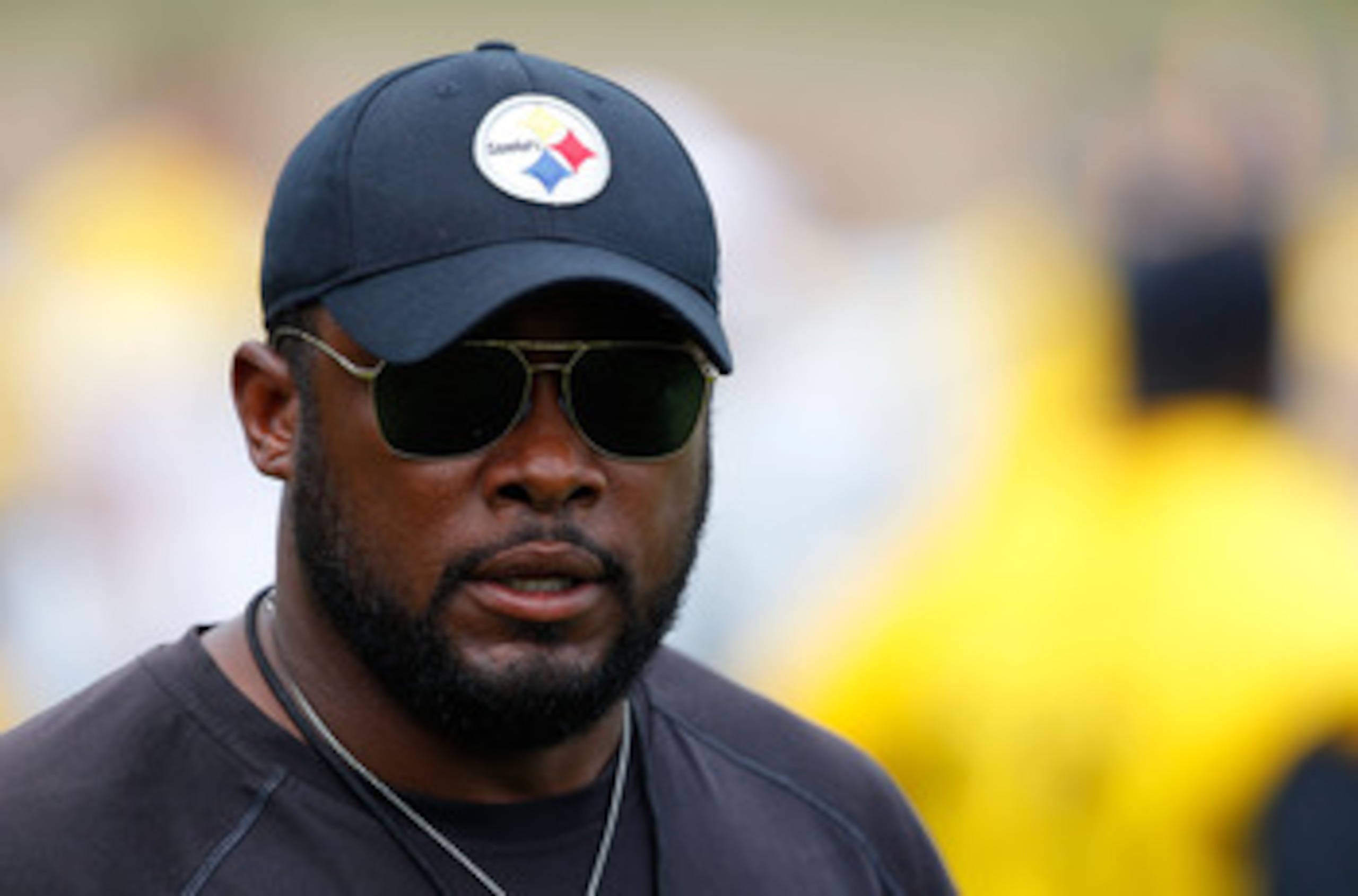 LATROBE, PA - JULY 29: Head coach Mike Tomlin of the Pittsburgh Steelers walks around during training camp on July 29, 2011 at St Vincent College in Latrobe, Pennsylvania. (Photo by Jared Wickerham/Getty Images) LATROBE, PA - JULY 29: Head coach Mike Tomlin of the Pittsburgh Steelers walks around during training camp on July 29, 2011 at St Vincent College in Latrobe, Pennsylvania. (Photo by Jared Wickerham/Getty Images)