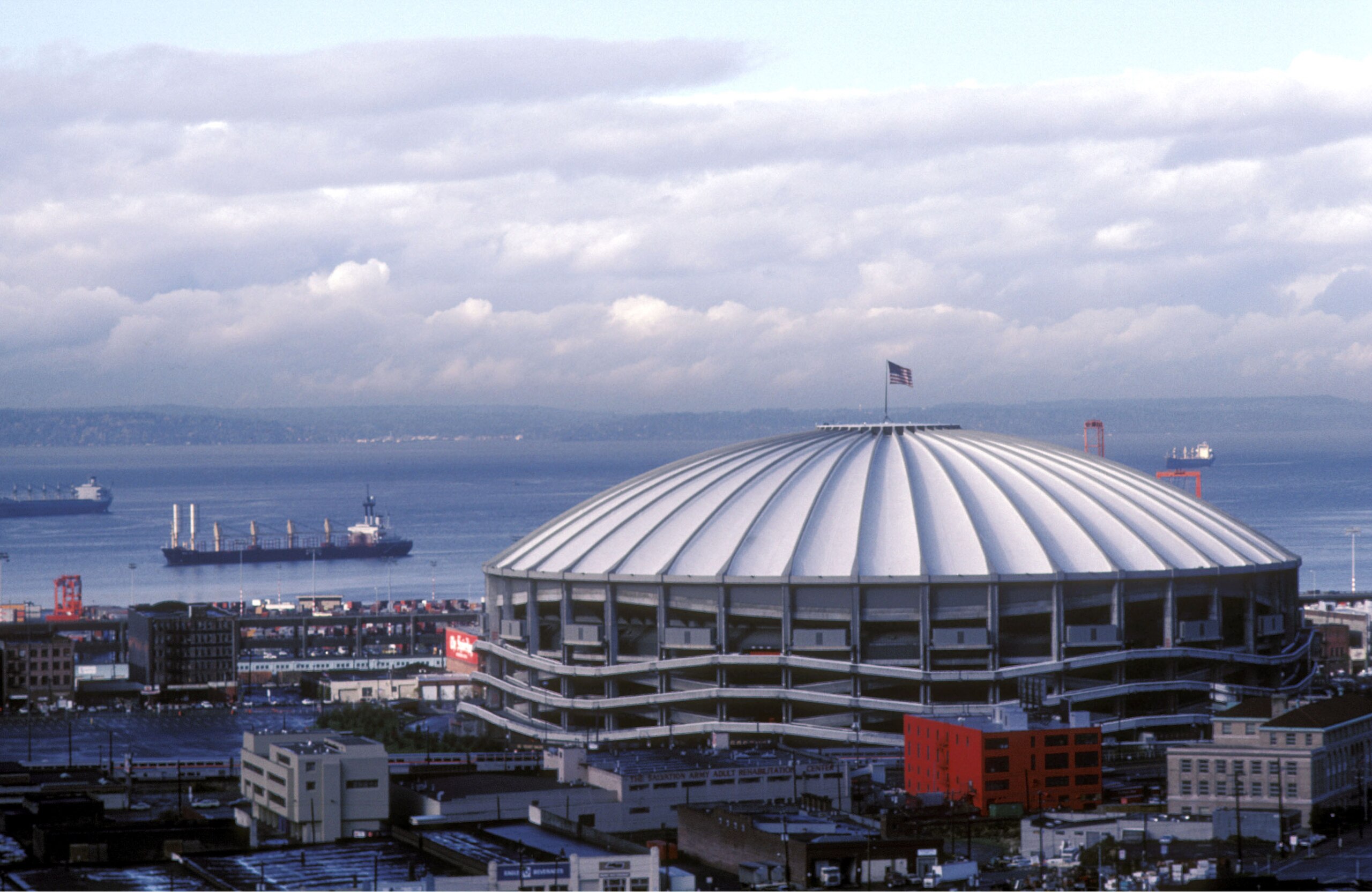 Kingdome, home of the Seattle Seahawks, Seattle, Washington, November 1984.  (Photo by Al Messerschmidt/Getty Images)