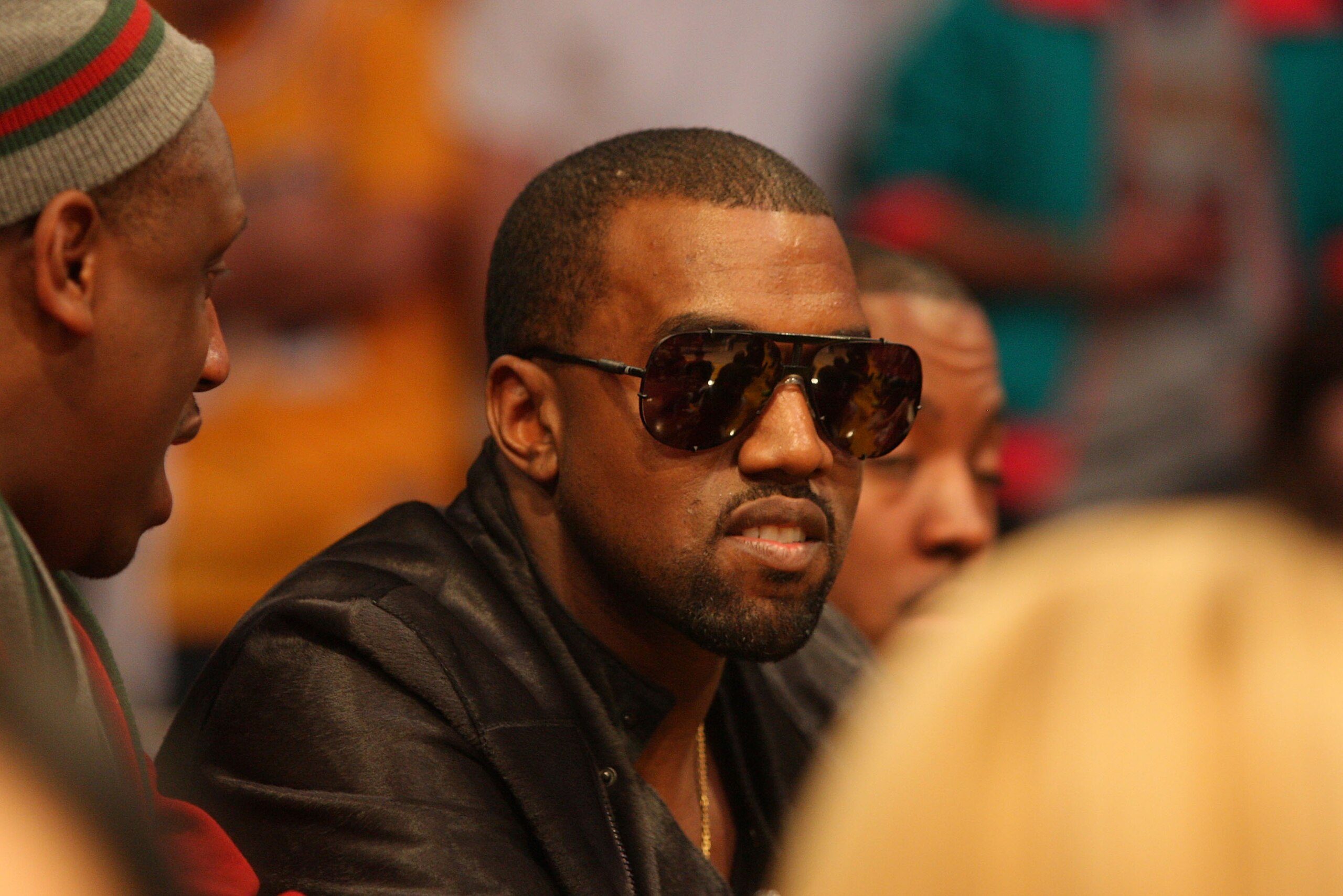 LOS ANGELES, CA - DECEMBER 25: Musical artist Kanye West attends the NBA game between the Miami Heat and the Los Angeles Lakers at Staples Center on December 25, 2010 in Los Angeles, California. (Photo by Victor Decolongon/Getty Images)