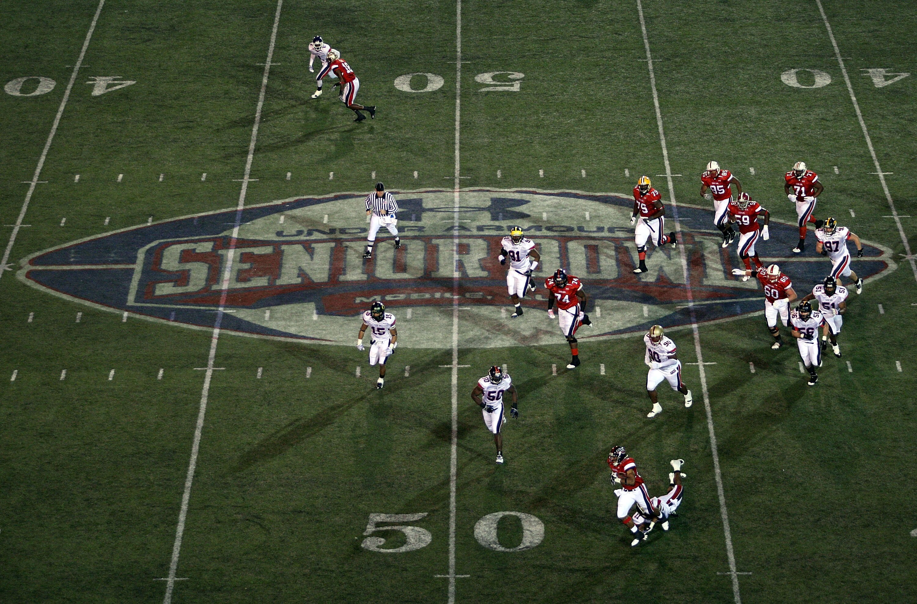 MOBILE, AL - JANUARY 24:  A view of the Under Armour Senior Bowl on January 24, 2009 at Ladd-Peebles Stadium in Mobile, Alabama.  (Photo by Ronald Martinez/Getty Images for Under Armour)