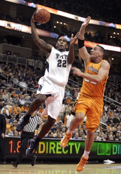 PITTSBURGH, PA - DECEMBER 11:  Brad Wanamaker #22 of the Pittsburgh Panthers lays one in against the Tennessee Volunteers during the SEC/BIG EAST Invitational at Consol Energy Center on December 11, 2010 in Pittsburgh, Pennsylvania.The Volunteers defeated